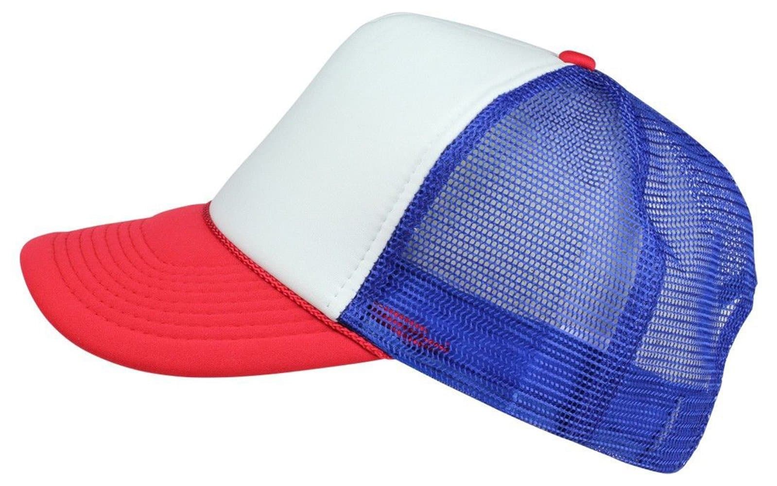 2 Packs Baseball Caps Blank Trucker Hats Summer Mesh Cap Flat Bill or Chambray Hats (2 for Price of 1)