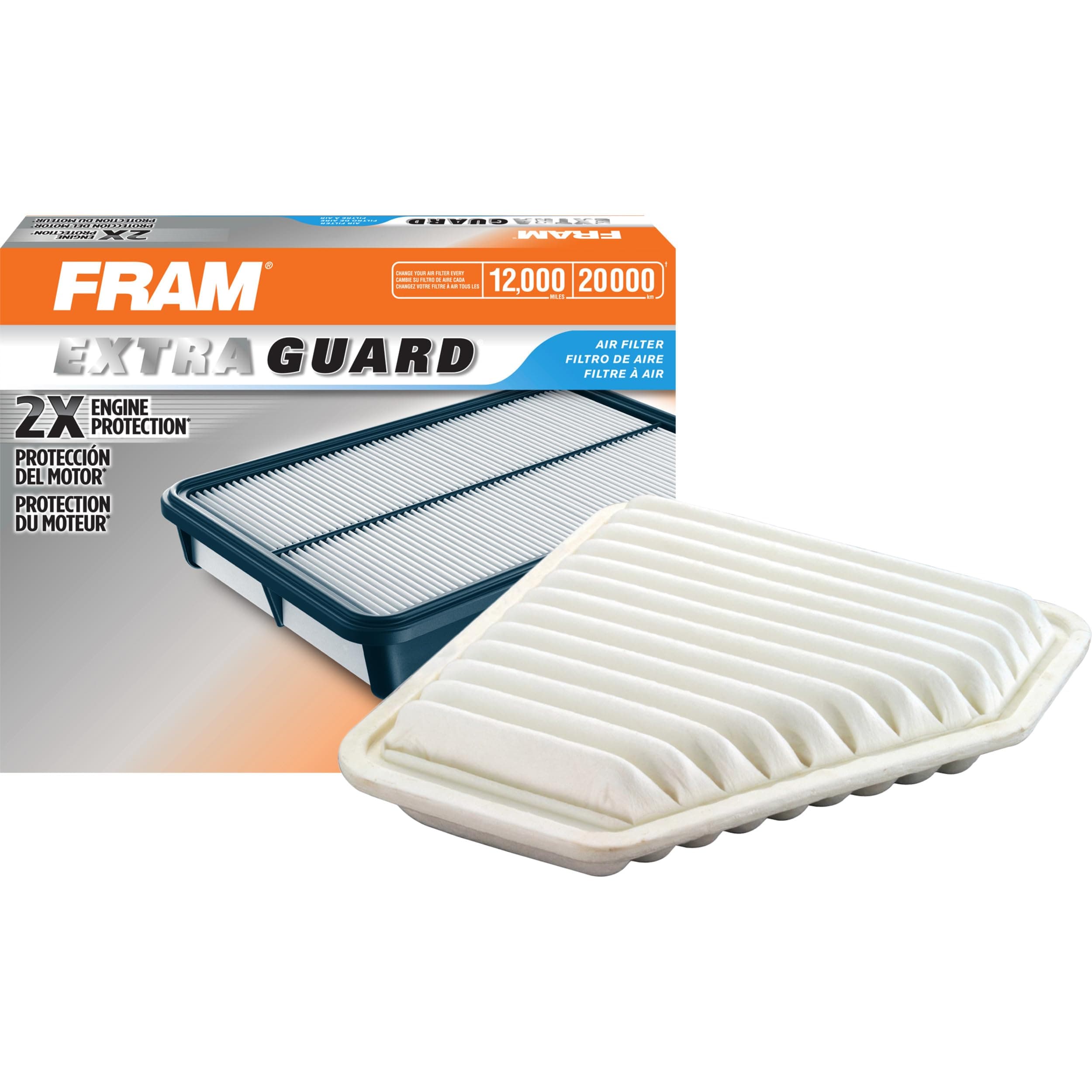 FRAM Extra Guard CA10169 Replacement Engine Air Filter for Select Toyota, Lexus, Pontiac, and Scion Models, Provides Up to 12 Months or 12,000 Miles Filter Protection