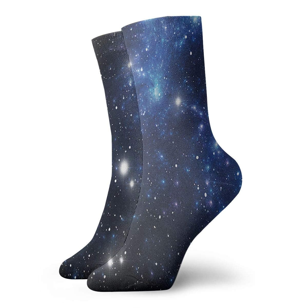 AORSTAR Socks Breathable Outer Space Star Nebula Astral Cluster Astronomy Theme Galaxy Mystery Crew Sock Exotic Modern Women & Men Printed Sport Athletic Socks 11.8in