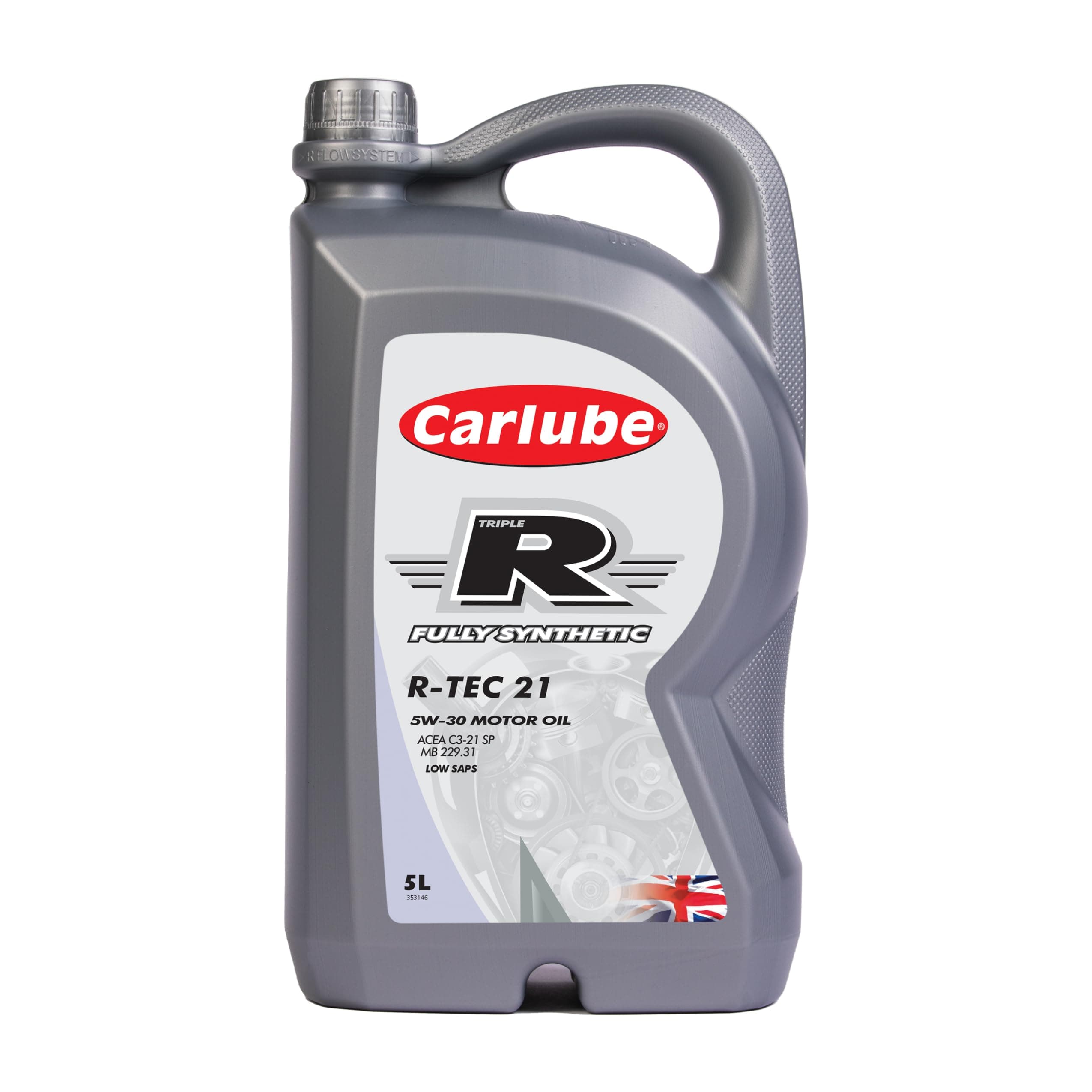 Carlube Triple R 5W-30 ACEA C3, API SP Fully Synthetic Engine Oil R-TEC 21 5L