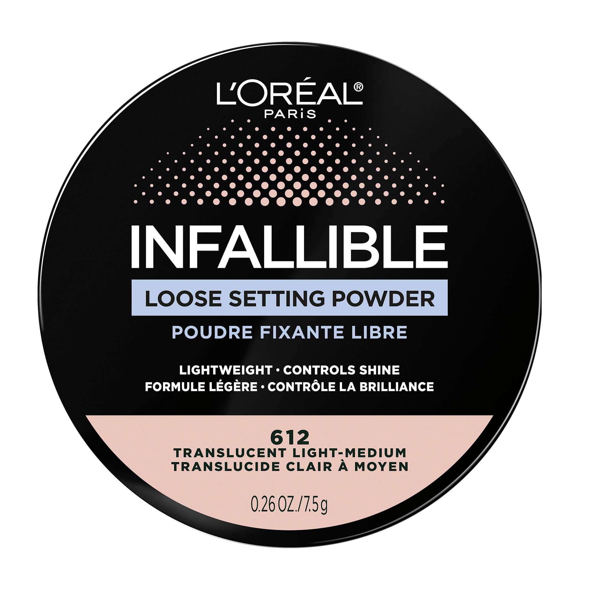 L’Oréal Paris L'Oreal Infallible Tinted Loose Setting Powders, Matte Finish, Lightweight, No White Cast, 2 Shades From Light To Deep, Translucent Medium-deep, 0.28 Oz