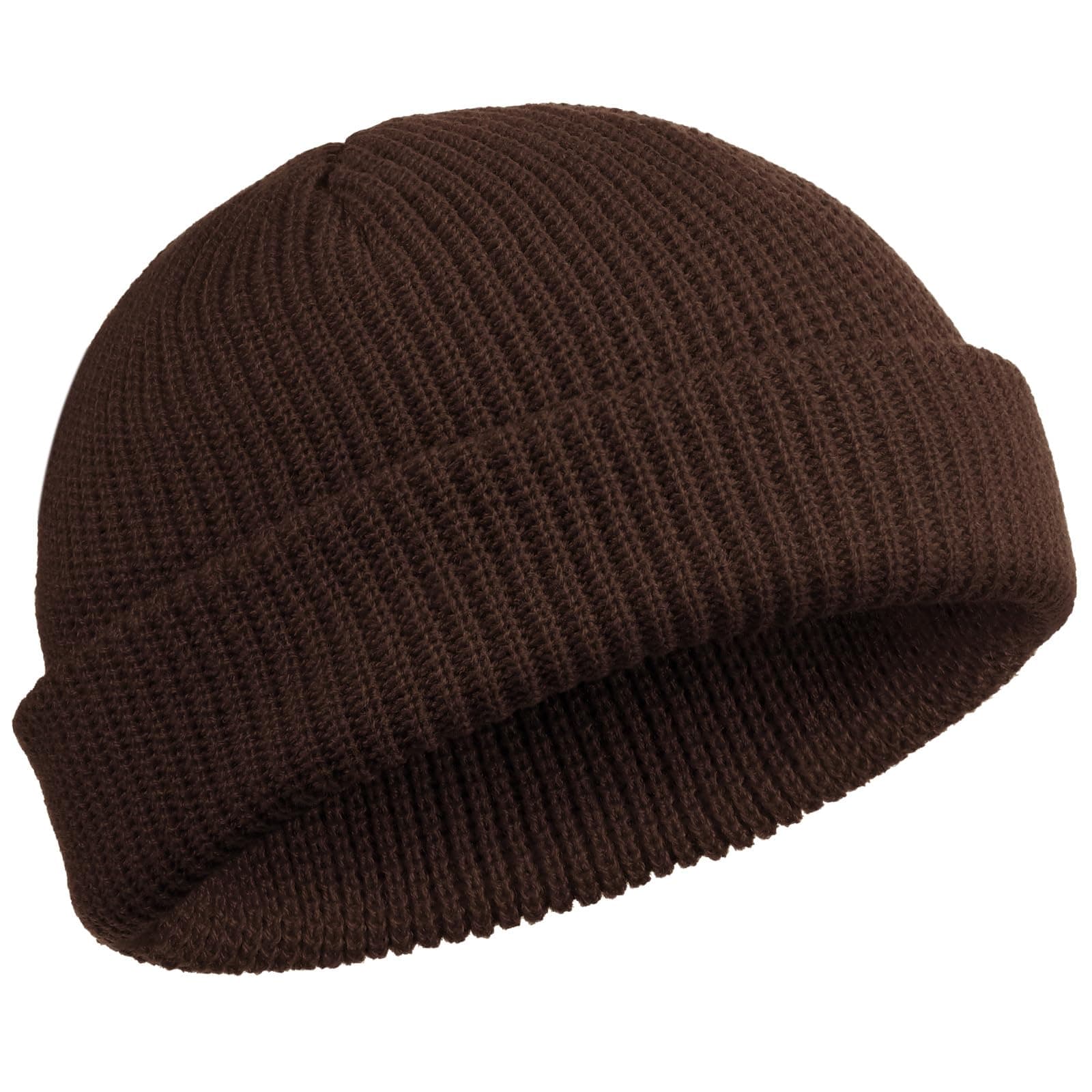 Trawler Beanie Watch Hat Roll-up Edge Skullcap Fisherman Beanie for Women Men