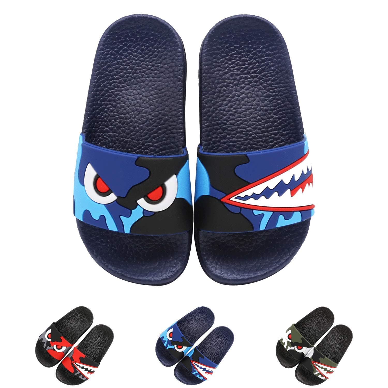 Boys Girls Summer Sandals, Anti-Slip Slide Lightweight Beach Water Shoes Shower Pool Home Unicorn Slippers for Toddler Little Kids