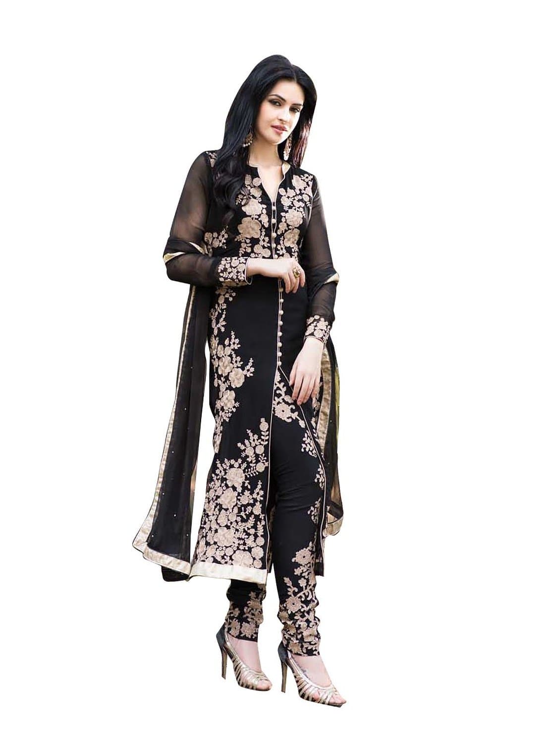 RGN Retails Georgette Unstitched Dress Material for Salwar Suits Kameez RGN_1983