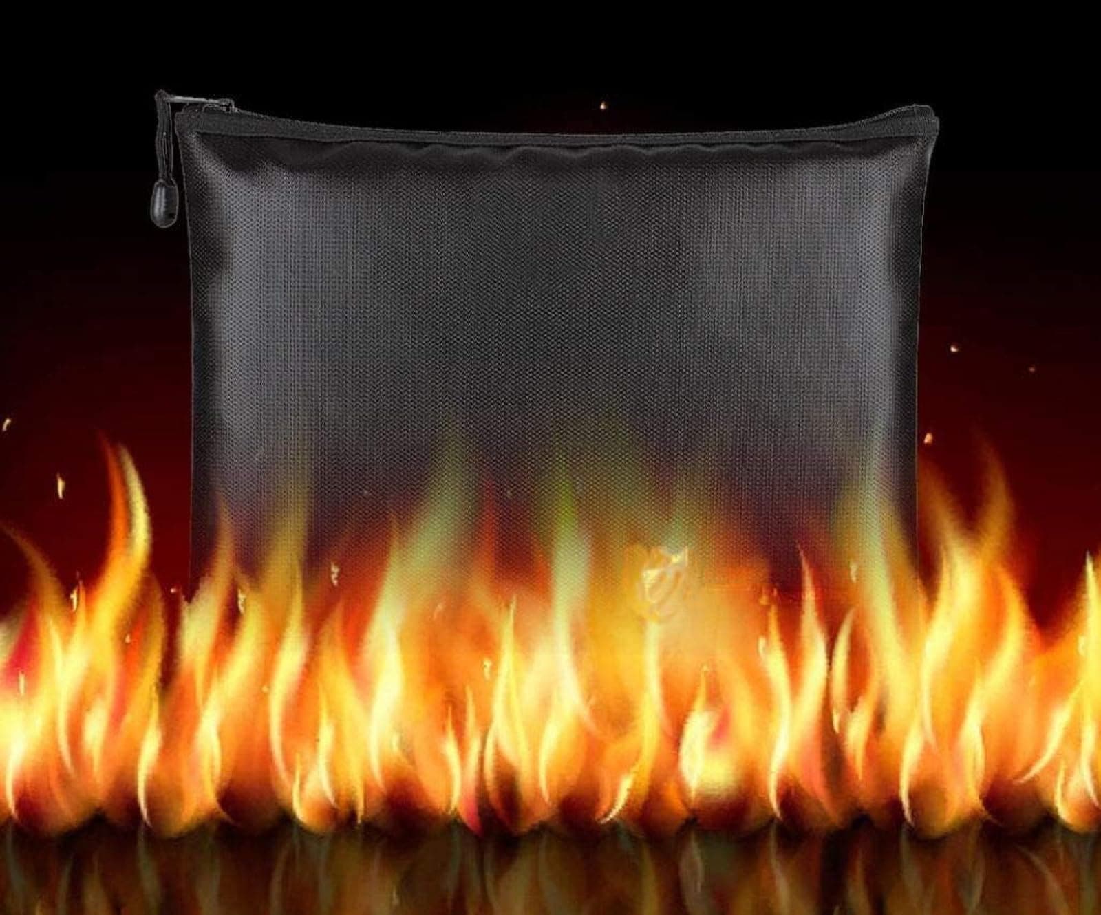 THE WHITE SHOP Water and Fireproof Pouch,Protect Important Documents, Fireproof Bags (Extra Strength), Waterproof and Fireproof Document Bag, Fire Safe Bags, Keep Your Documents Safe,34 cm*25 cm。
