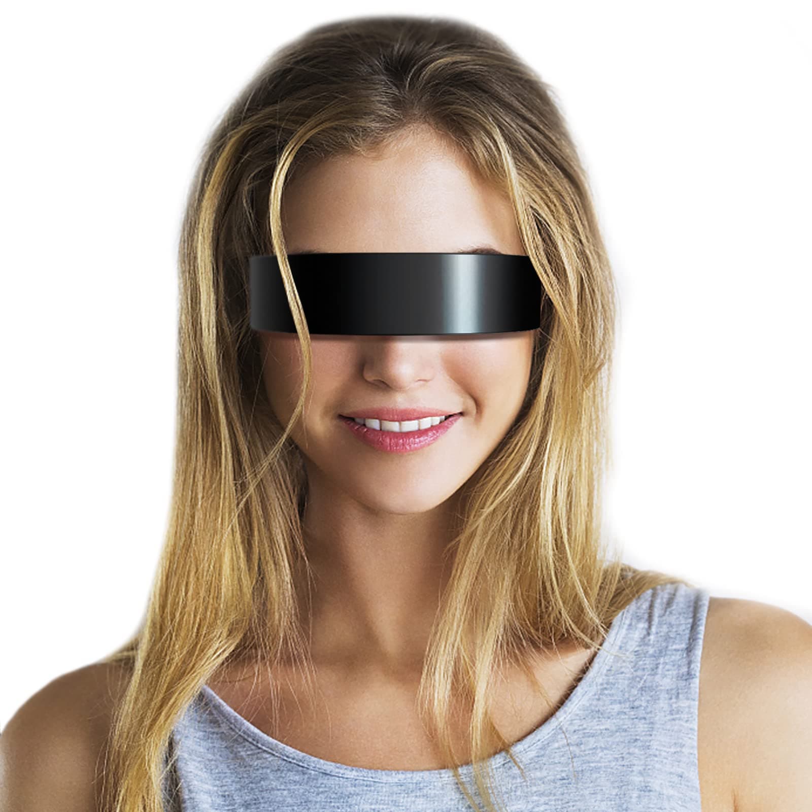 Red mito is suitable for the use of red light physiotherapy glasses,Cyberpunk glasses, cool shape, eye protection(black glasses)