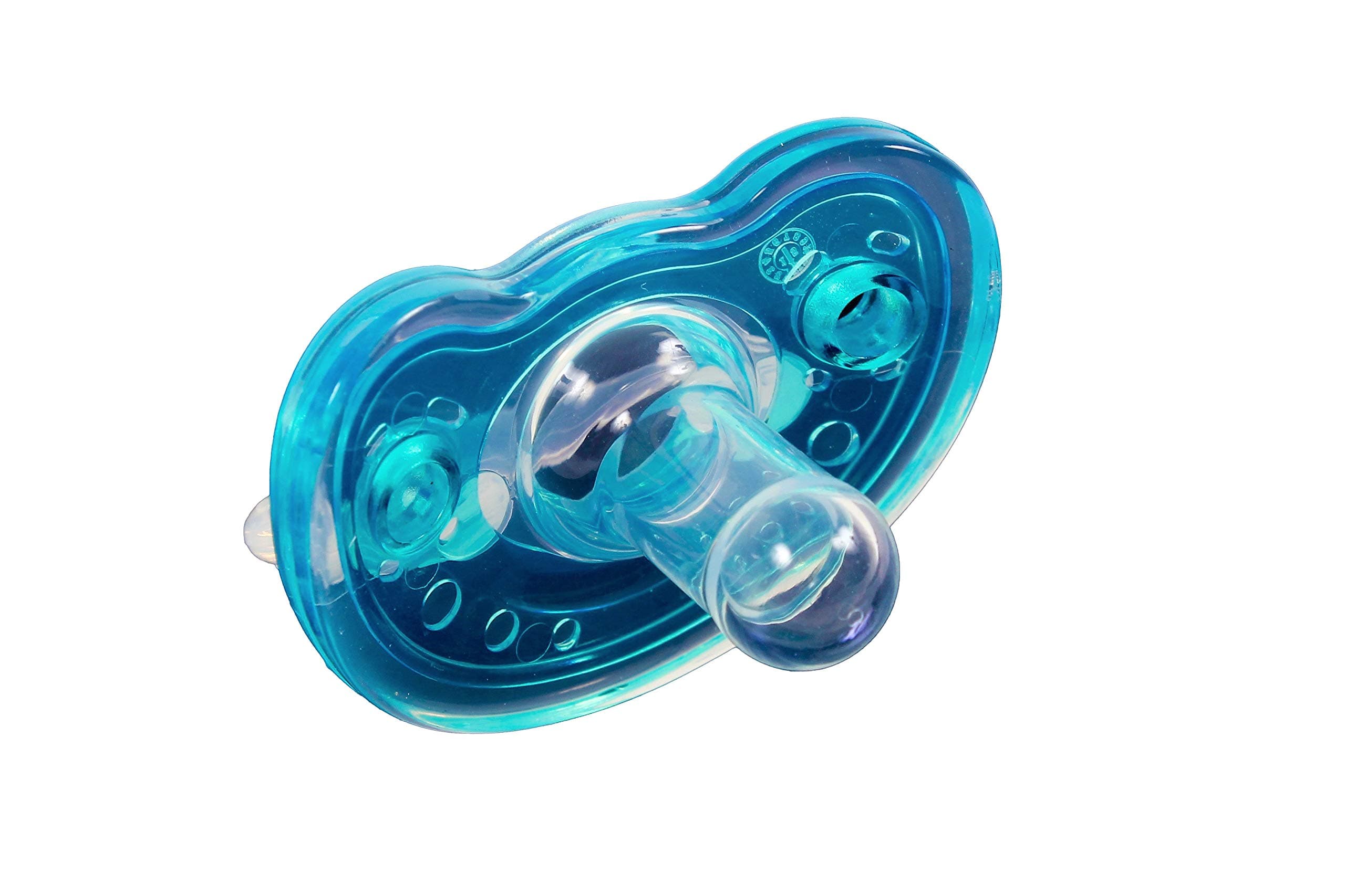 Silicone Pacifier Refuser Soother 2 Count (Blue)