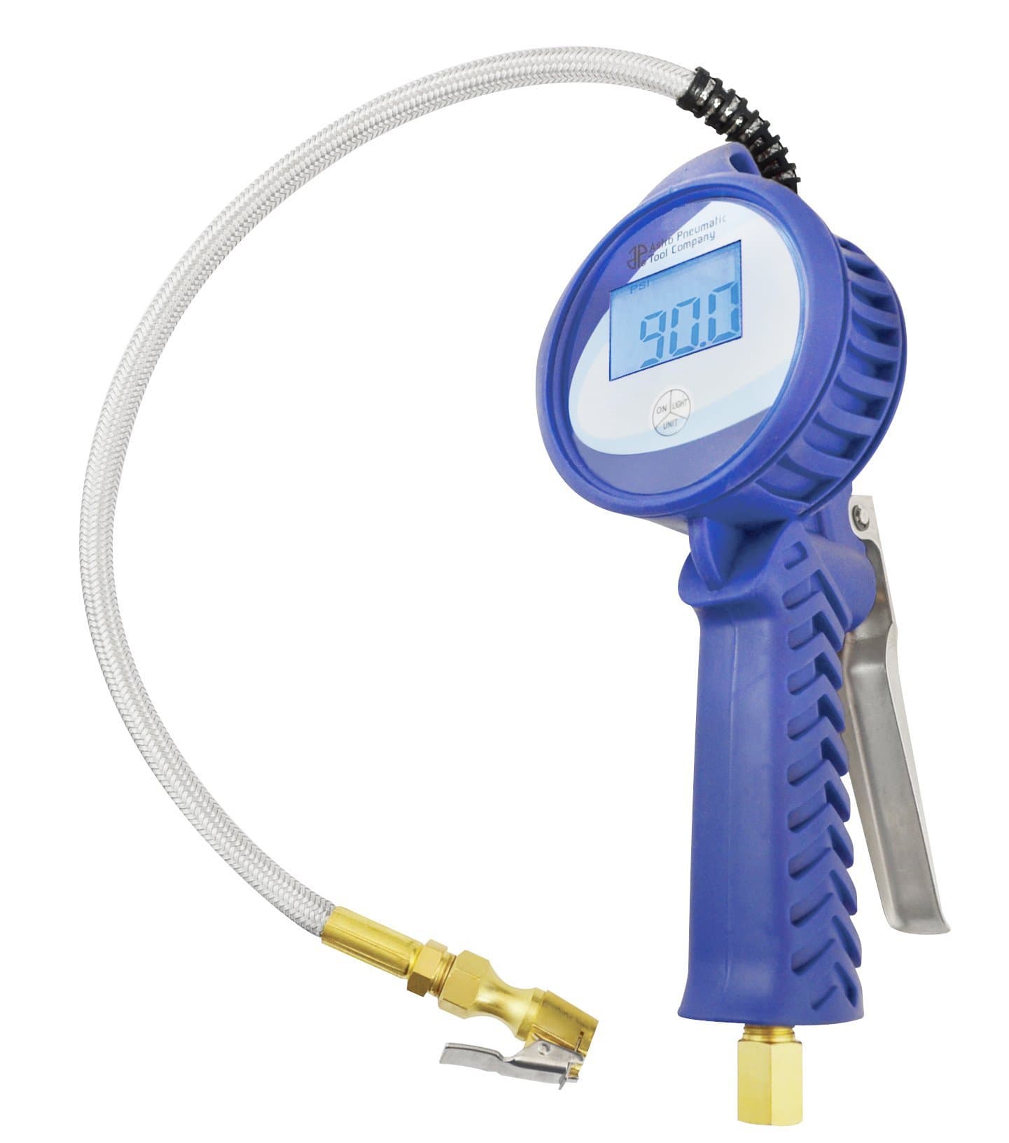 Astro Pneumatic Tool 3018 Digital Tire Pressure Gauge and Inflator with Stainless Steel Braided Hose