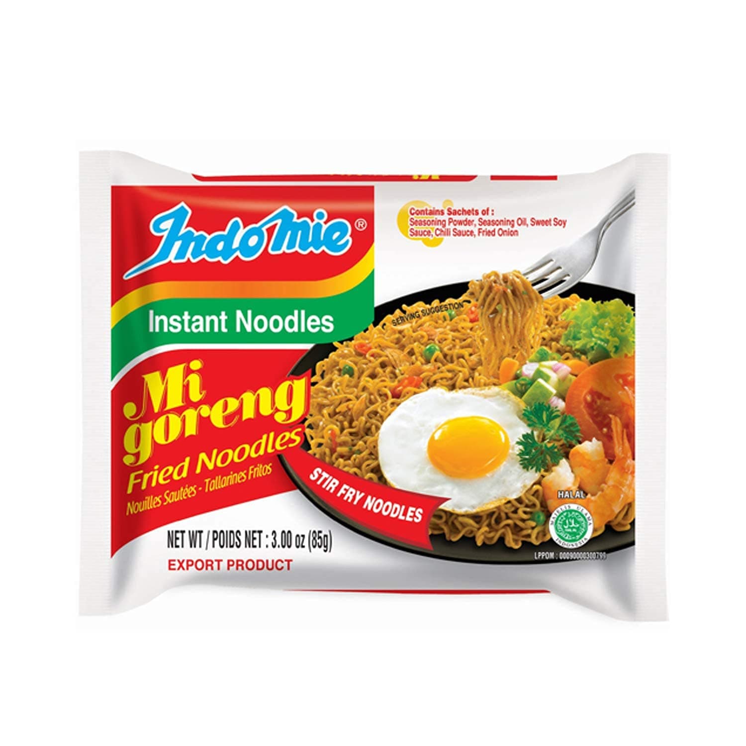 Indomie Mi Goreng Instant Noodle 3 oz - (Pack of 30)