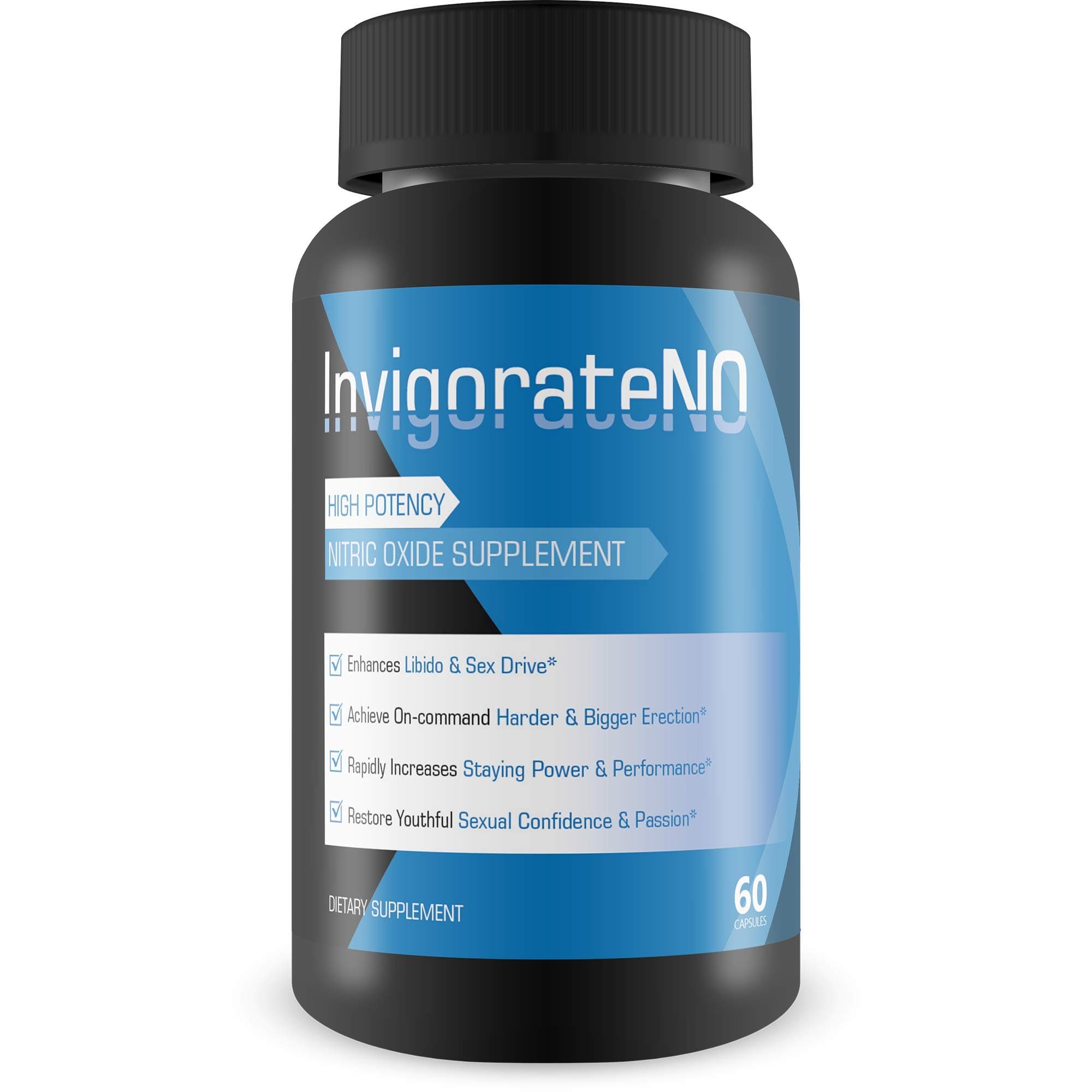 Invigorate N.O. - Powerful Nitric Oxide Booster and Muscle Builder for Strength, Blood Flow and Endurance