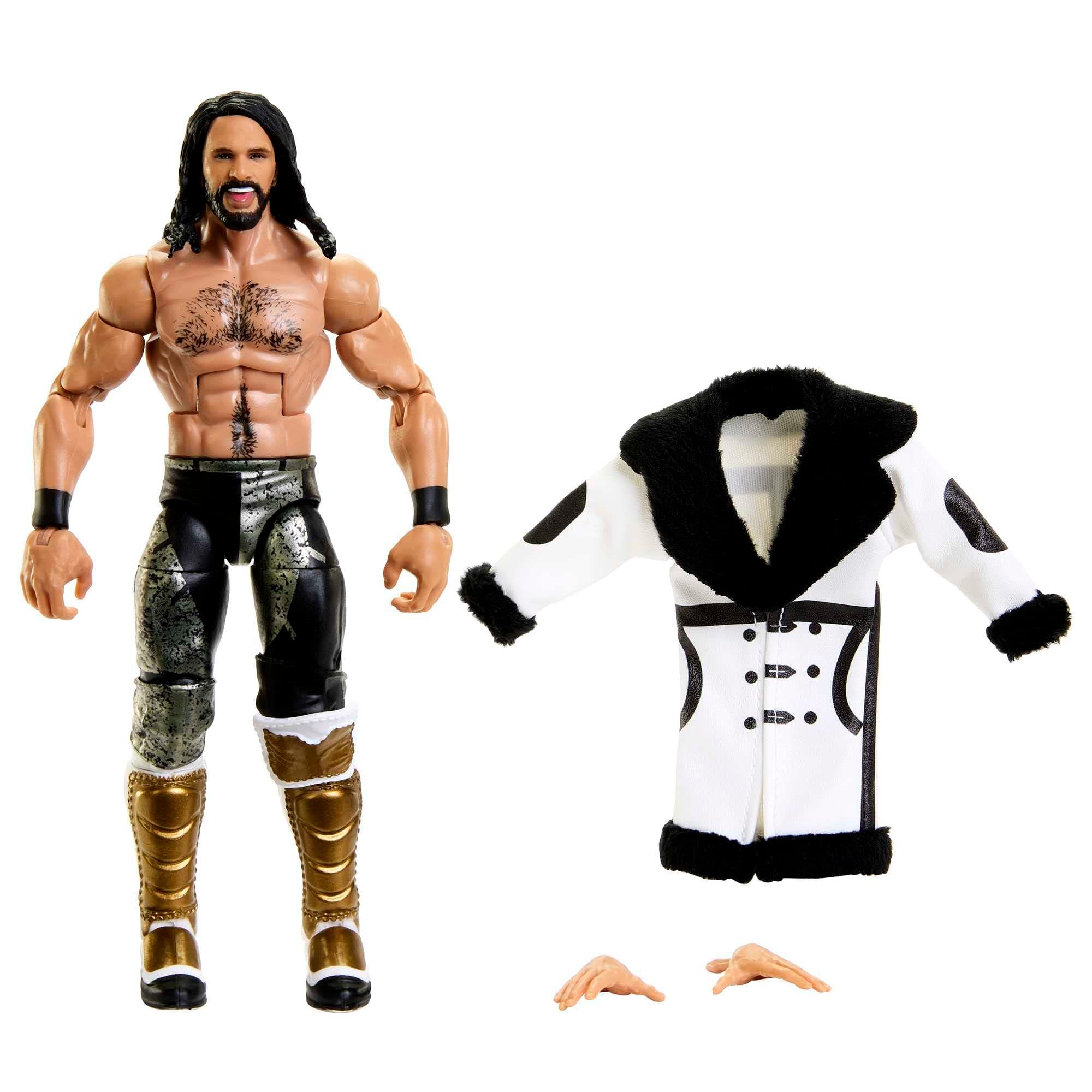 WWE Action Figures, WWE Elite Seth Rollins Figure with Accessories, Collectible Gifts, HKN73
