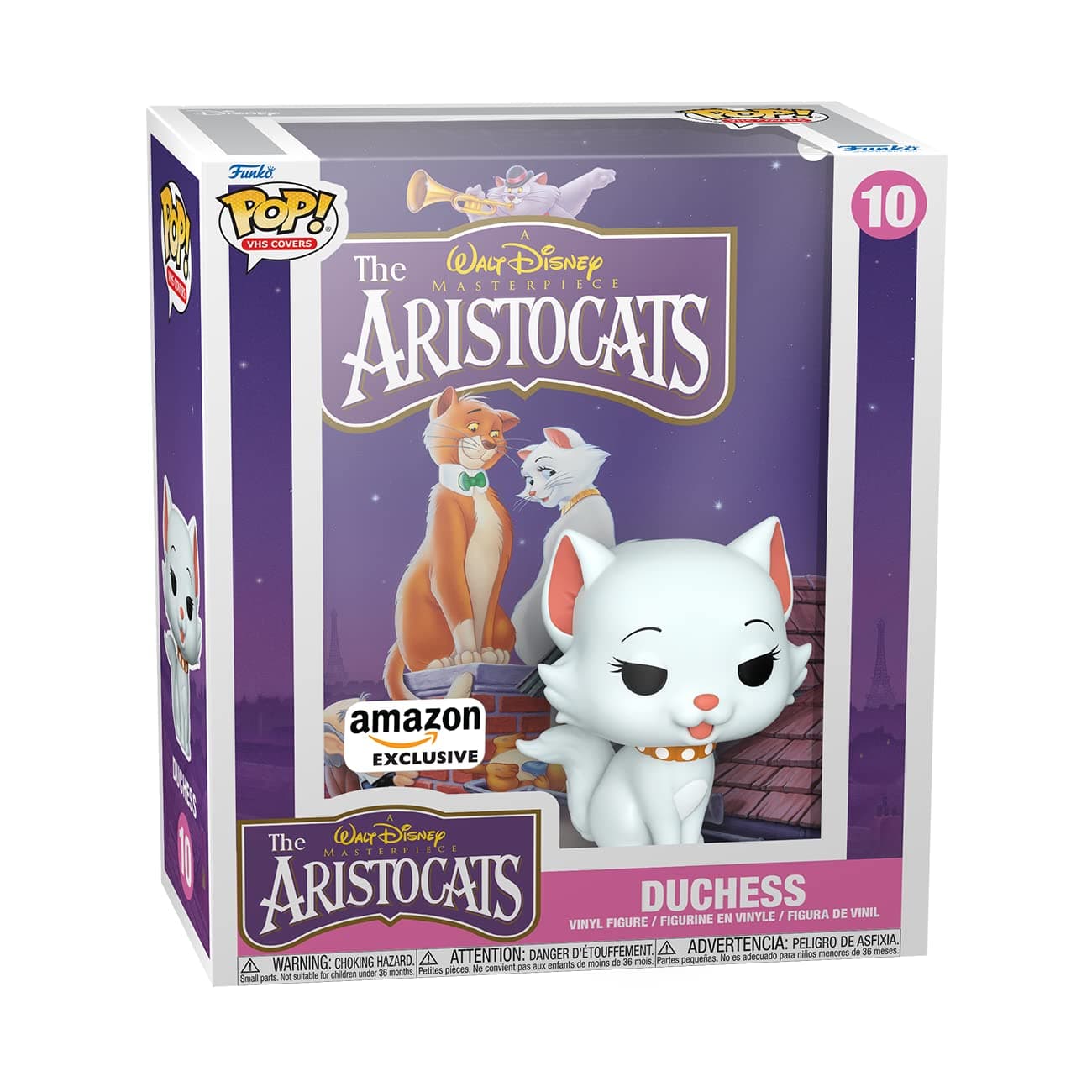 Pop! VHS Cover: Disney - Duchess - Aristocats - Amazon Exclusive - Collectable Vinyl Figure - Gift Idea - Official Merchandise - Toys for Kids & Adults - Movies Fans