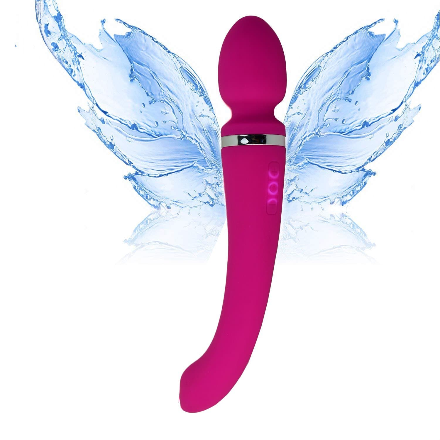 Cordless Wand Massager Rechargeable with 10 Speed, Handheld Body Massage Waterproof, Suitable for Back Shoulder Muscle Aches