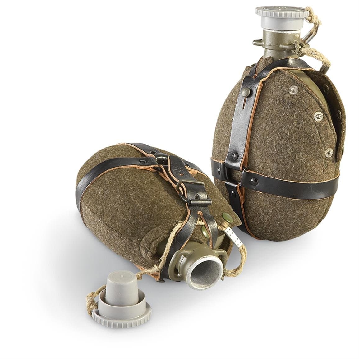 Czech Military Army Surplus M60 Aluminum Canteen Water Bottle Flask and Co er