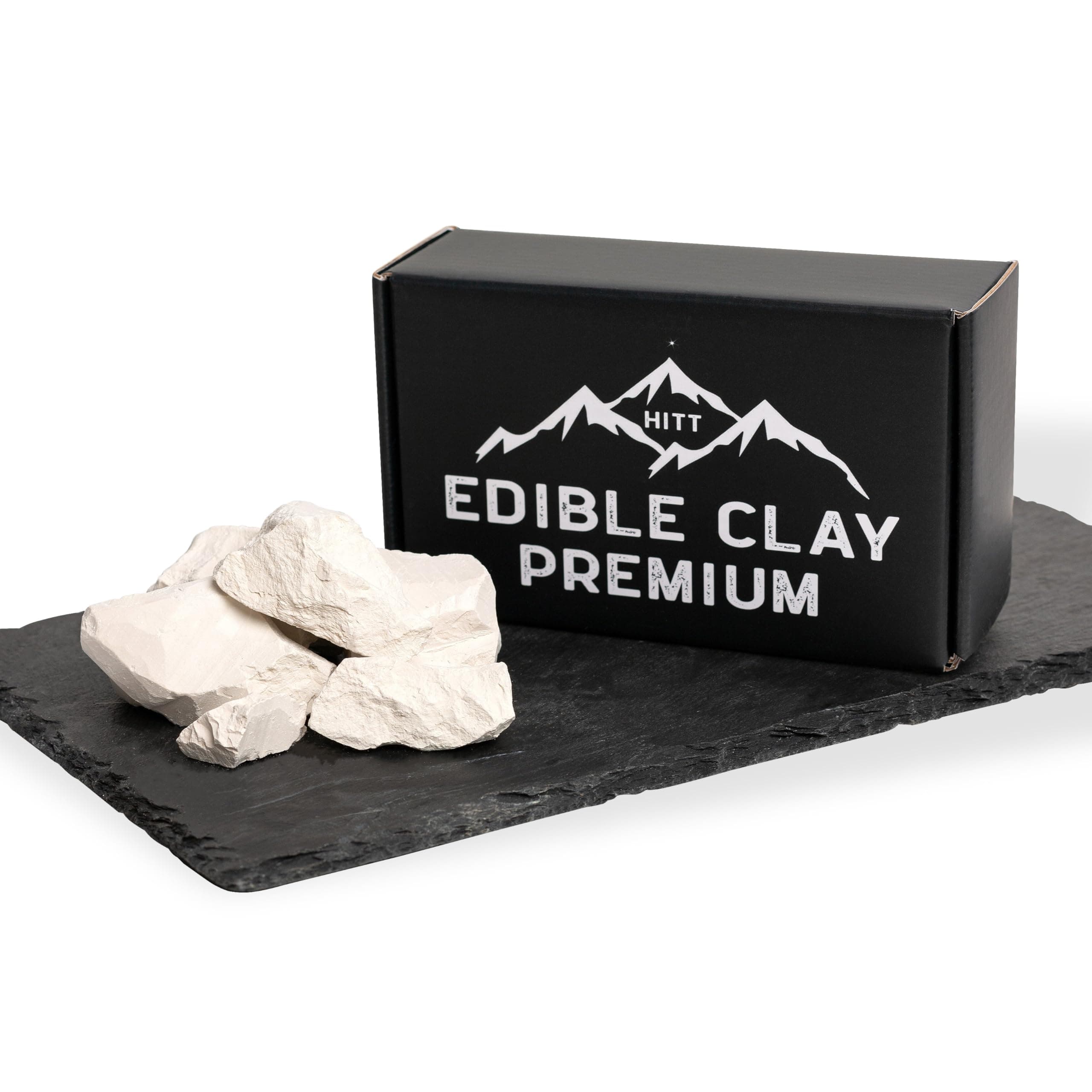 HITT Premium Edible White Clay — Earthy Flavor Crunchy Dirt Chunks for Eating, PICA Cravings and ASMR Food Content Creators — Handpicked, Organic, Ready to Eat PICA Alternative Snack — 7 oz / 200 g