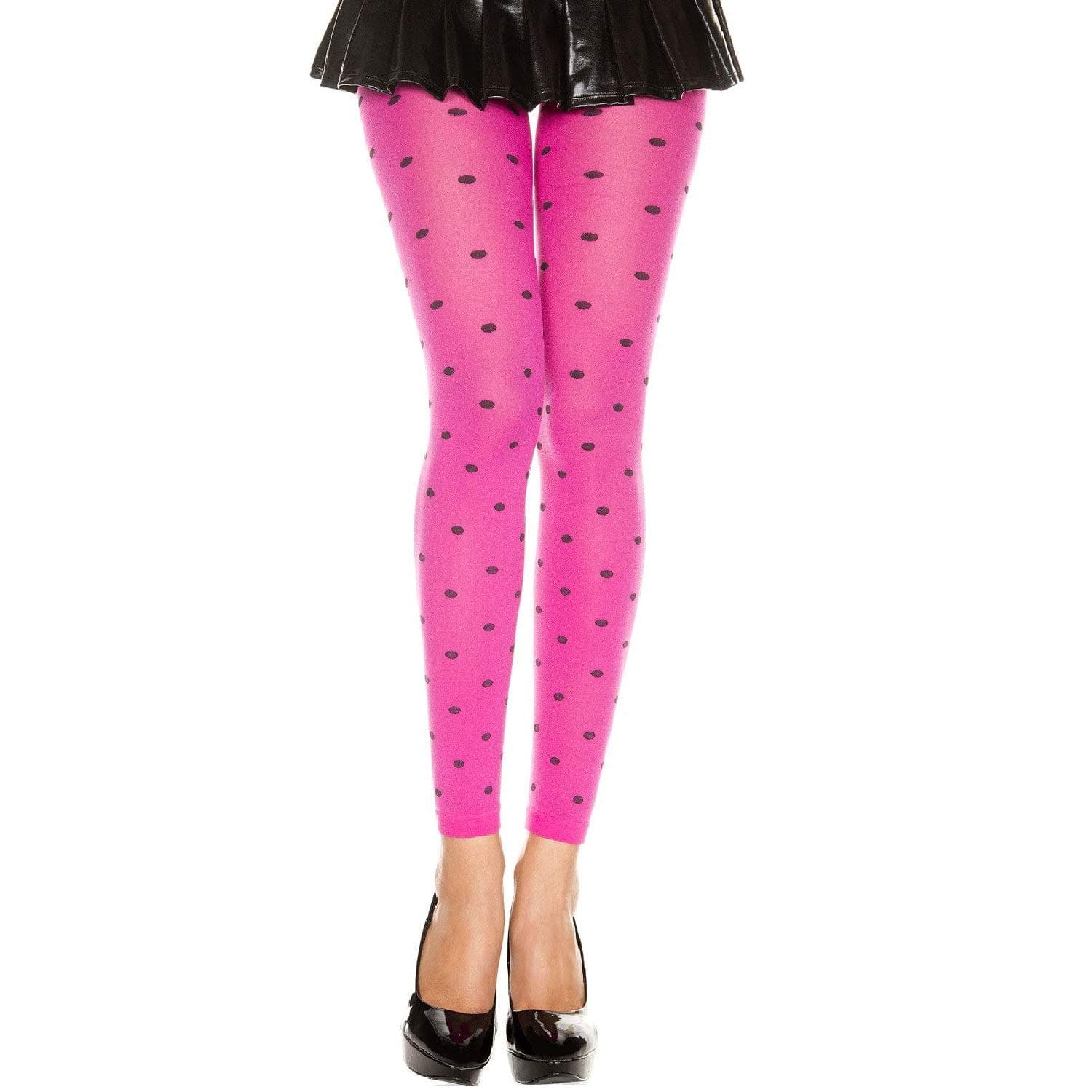 Music Legs Polka dot opaque leggings