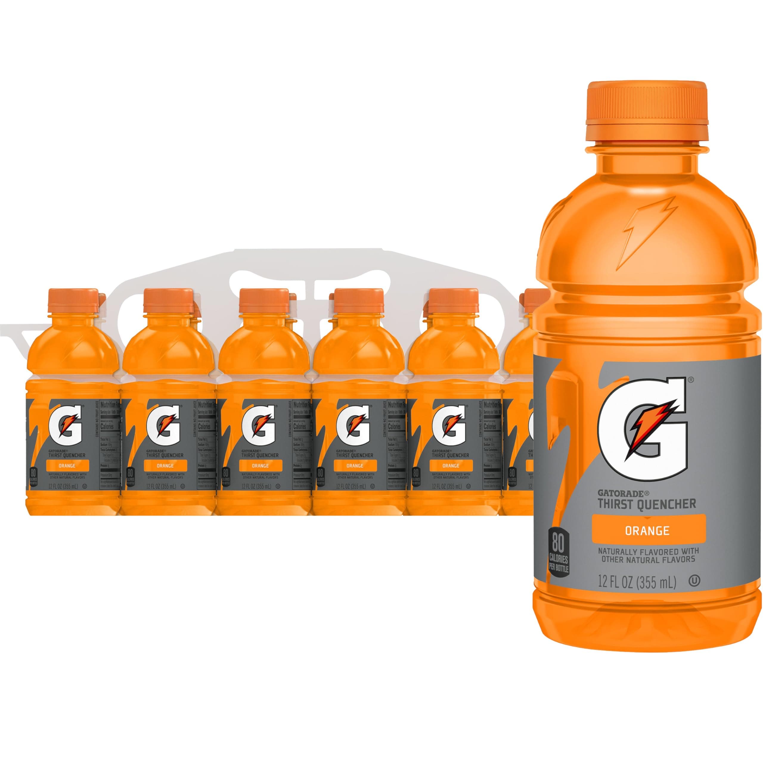 Thirst Quencher, Orange, 12 fl oz Bottles, (12 Pack)