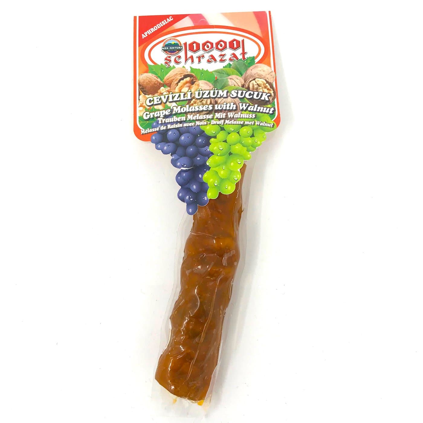 Grape Sujuk - 1001 Shehrazat Grape Molasses with Walnut - Turkish Churchkhela - Aphrodisiac