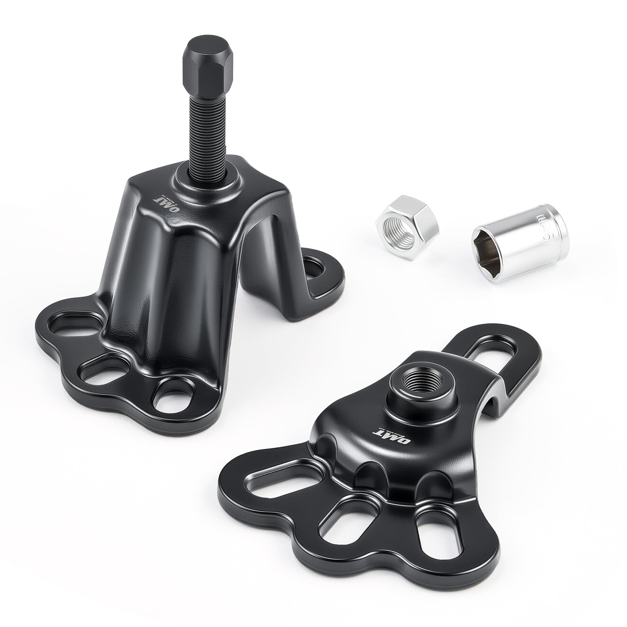 Orion Motor Tech Universal Front Wheel Hub Puller Set for 3-3/4 to 4-1/2 Inch IDs, Rear Axle Puller Kit for 4-1/2 to 5-1/2 Inch IDs, Flange Type Axle Remover Tool with 5/8 inch x 18 Forcing Bolt