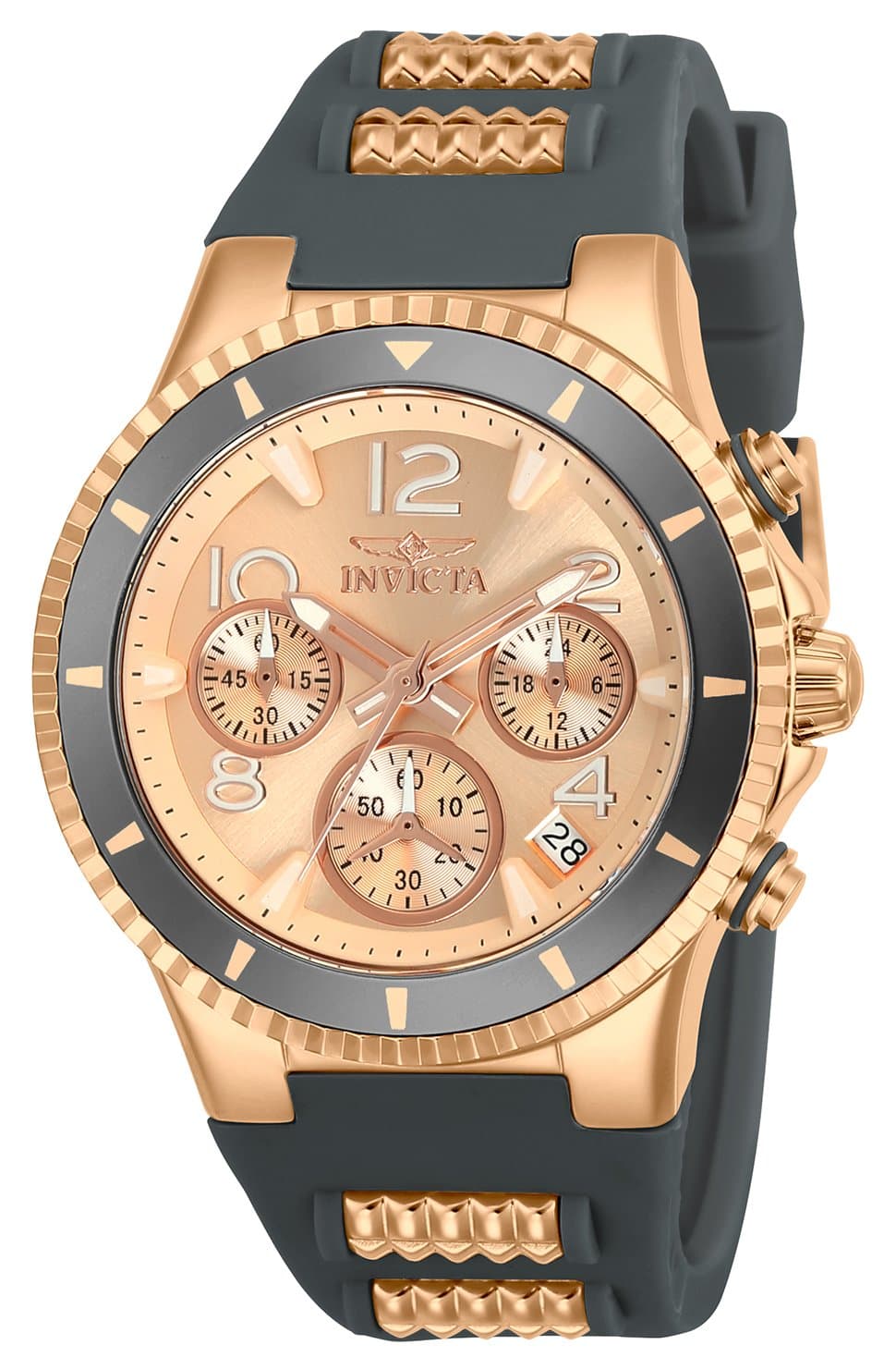 Women's 24189 BLU Analog Display Quartz Two Tone Watch, Rose Gold, 39 mm, Quartz Watch