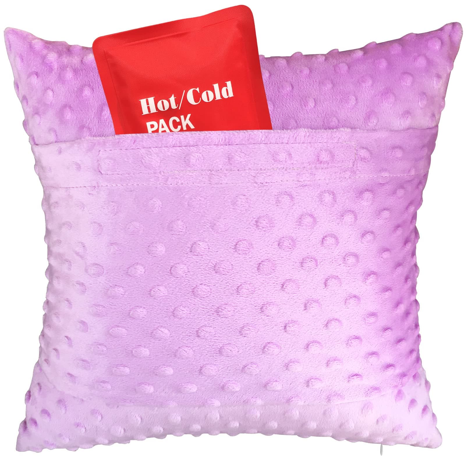 Hysterectomy Pillow C Section Recovery Must Haves Post Surgery Tummy Pillows with Pocket for Ice Heat Packs Abdominal Surgery Support Belly Incision Cervical Cancer Gifts Minky Dot Lavender