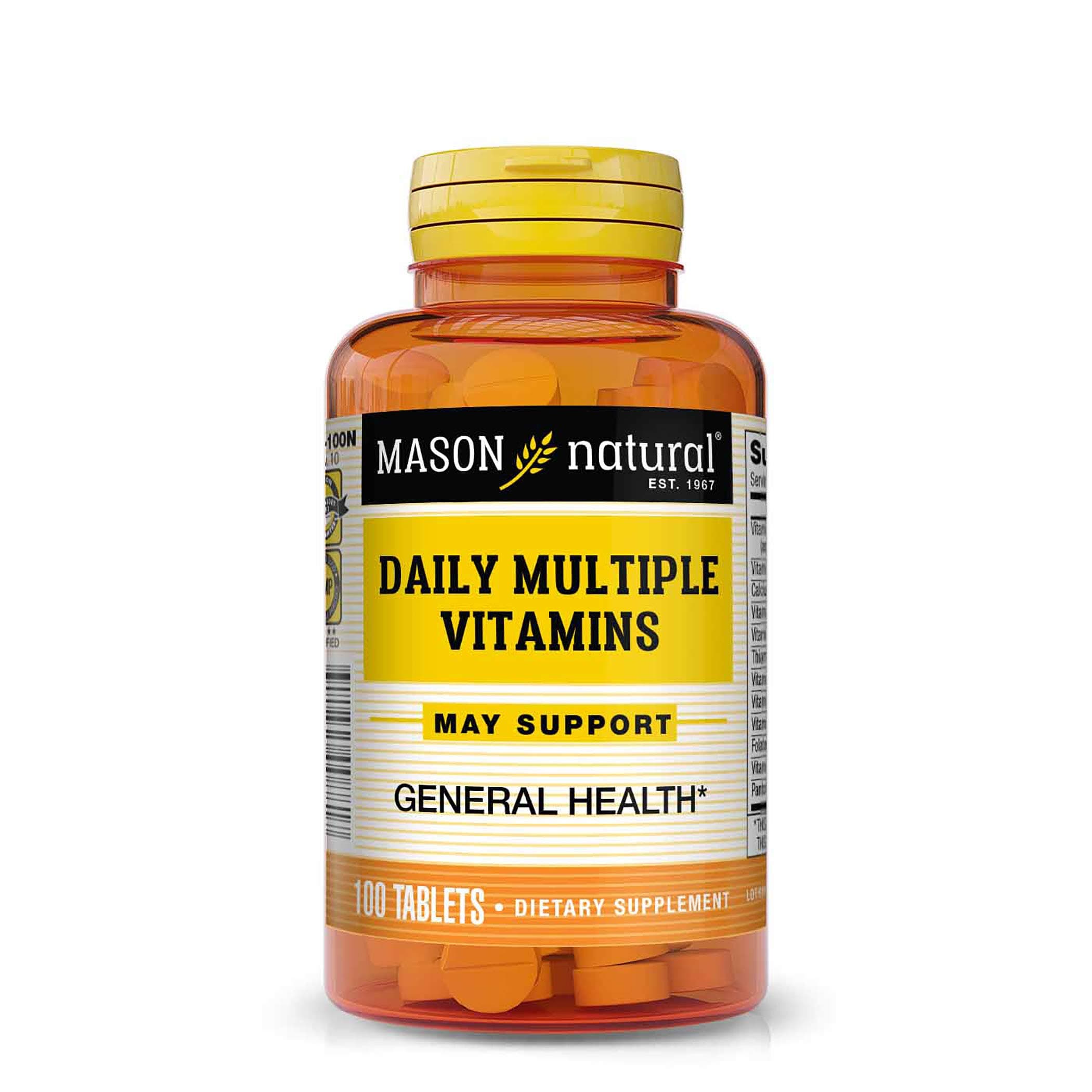Mason Natural Daily Multiple Vitamins Compare to One a Day Essentials Tablets - 100 Ea