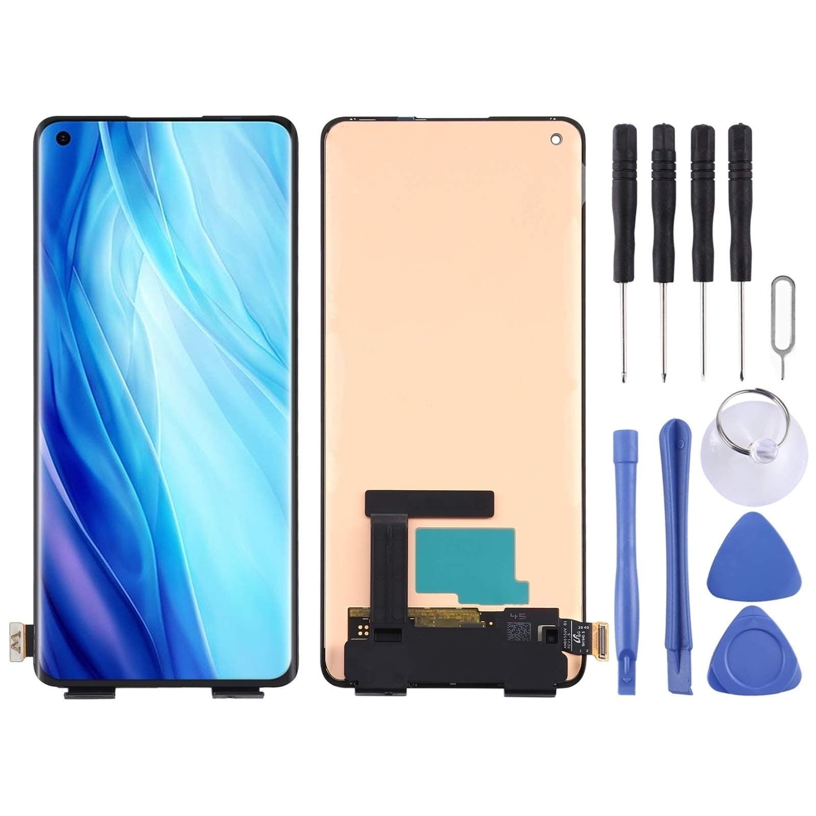 MENGHONGLLI Mobile Phone Replacement Parts AMOLED Material LCD Screen and Digitizer Full Assembly for OPPO Reno4 Pro/Reno 3 Pro