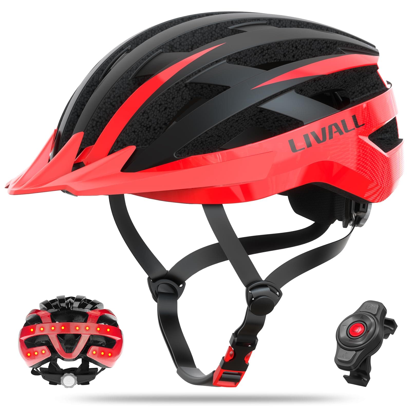LIVALL MT1 Neo Bluetooth Bike Helmet with Speakers & Built-in Microphone, Fall Detection, Mountain Bike Helmet with Turn Signals & Brake Warning Light, MTB & Road Bike Helmet for Adults Men Women