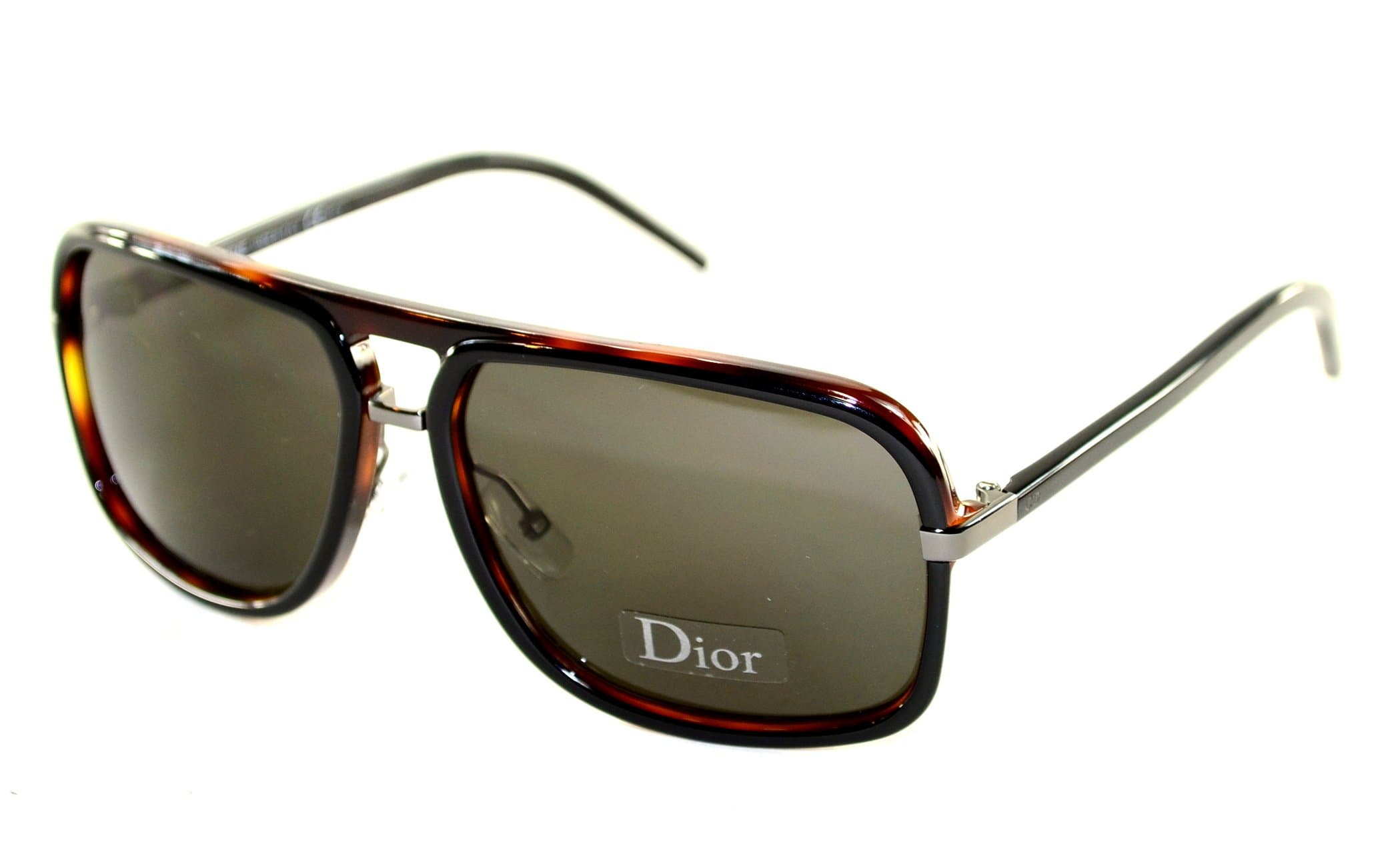 Dior Homme 136s 271 Black Havana Black Tie 136s Aviator Sunglasses