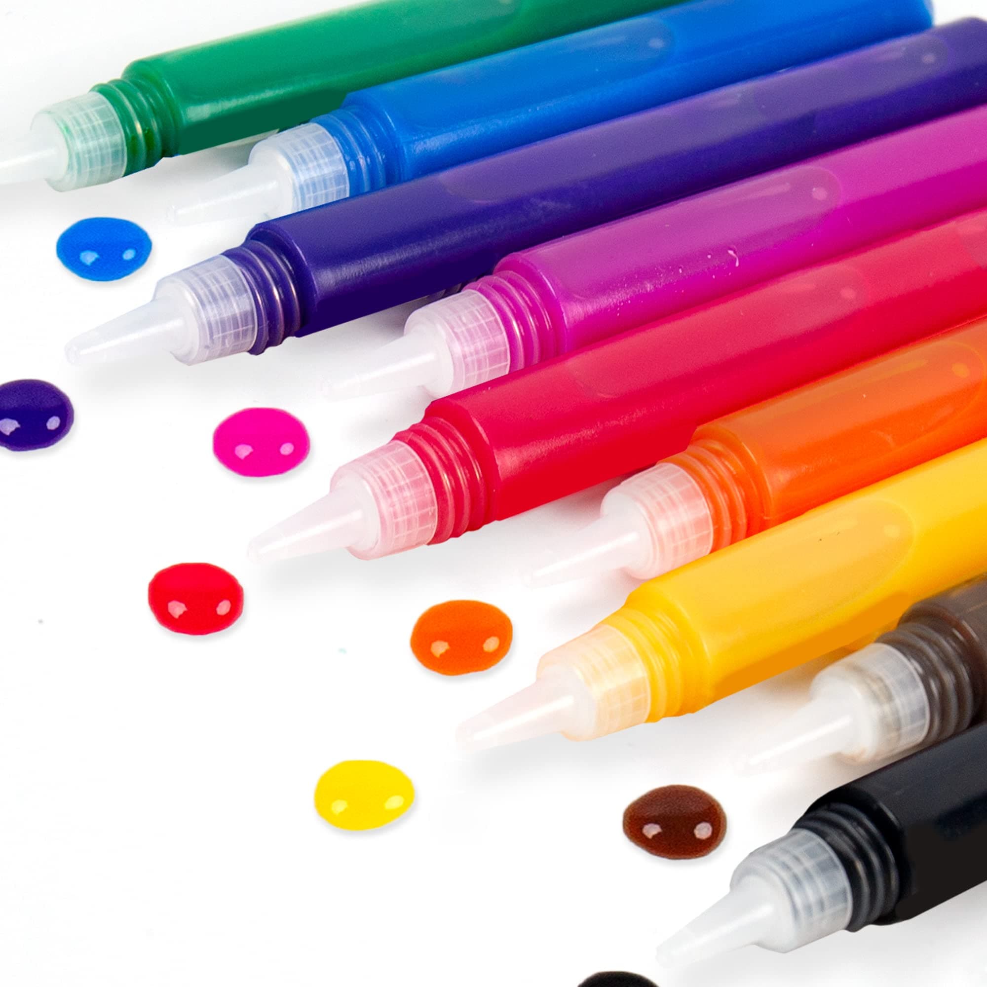 Horizon Group USA 10-Pack Suncatcher Art Pens – 10 Colors, 10ML Each – Kids’ Window Art Supplies, Refill Pens for Suncatchers, Arts and Crafts Activity