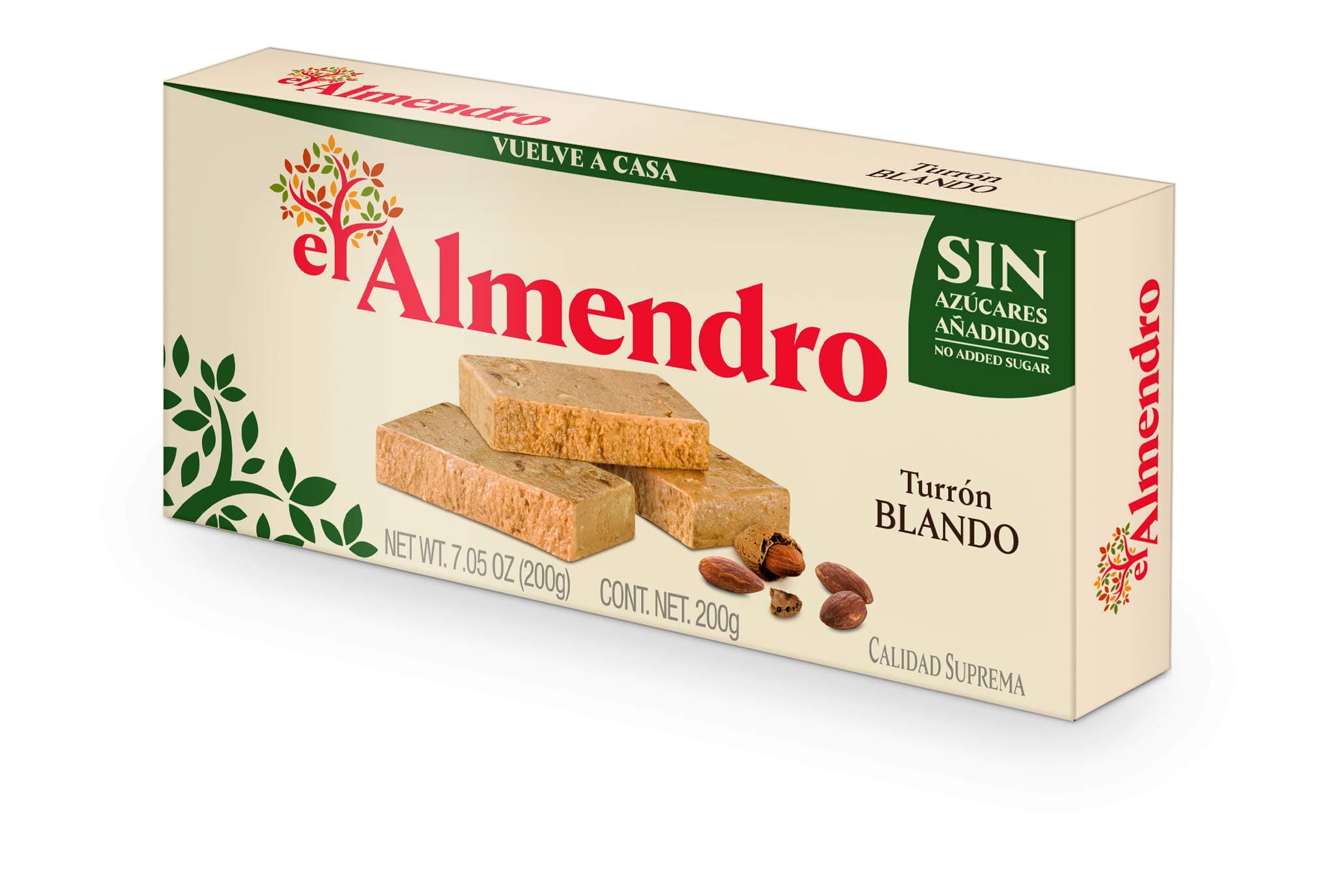 Sugar Free Soft Almond Turron (Turron Blando) 7oz (200 G)