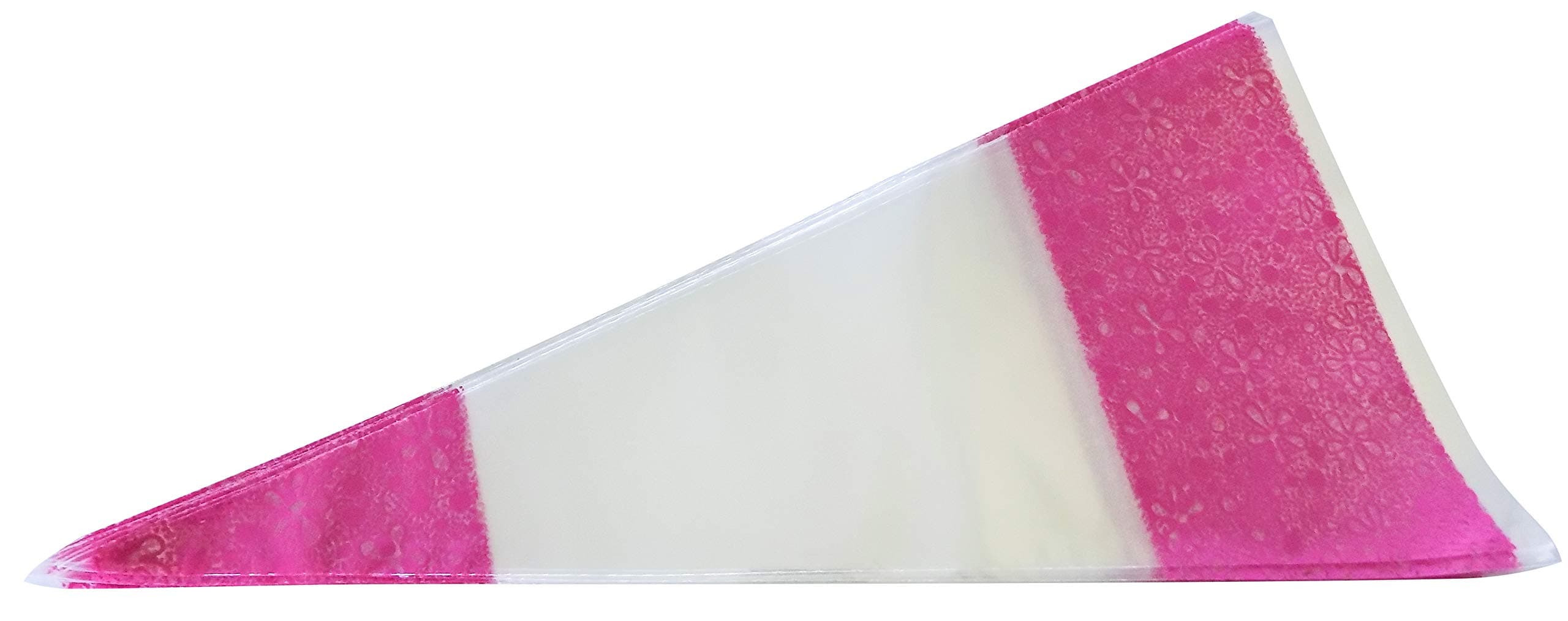 PINK Cello Cone Party Bags & Silver Twist Ties (50)