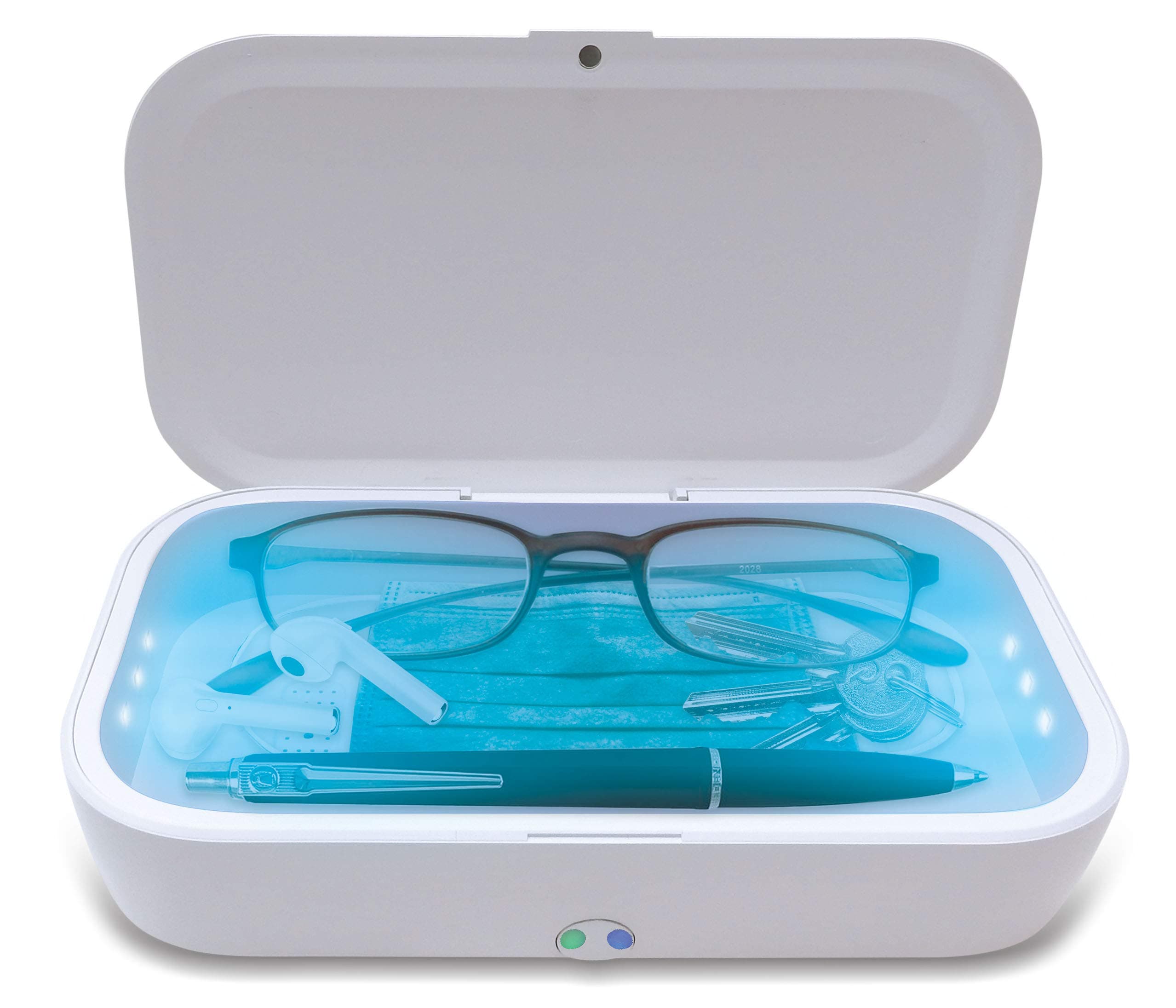 Popglory UV Sterilizer Box, Steriliser Disinfection Lamp for Cell Phone, Sanitizer Kill 99.9% of Viruses, Bacteria and Germs, UV Lamp Box with Aromatherapy Function, UV Cleaner Box