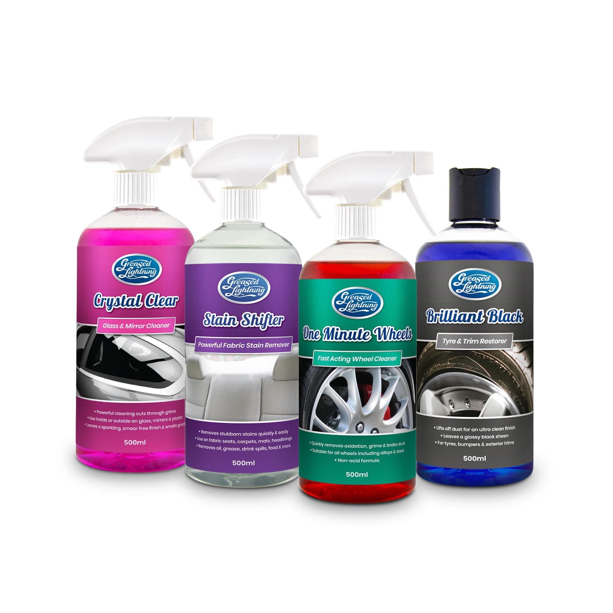 – 4 x 500ml Valet Car Cleaning Bundle