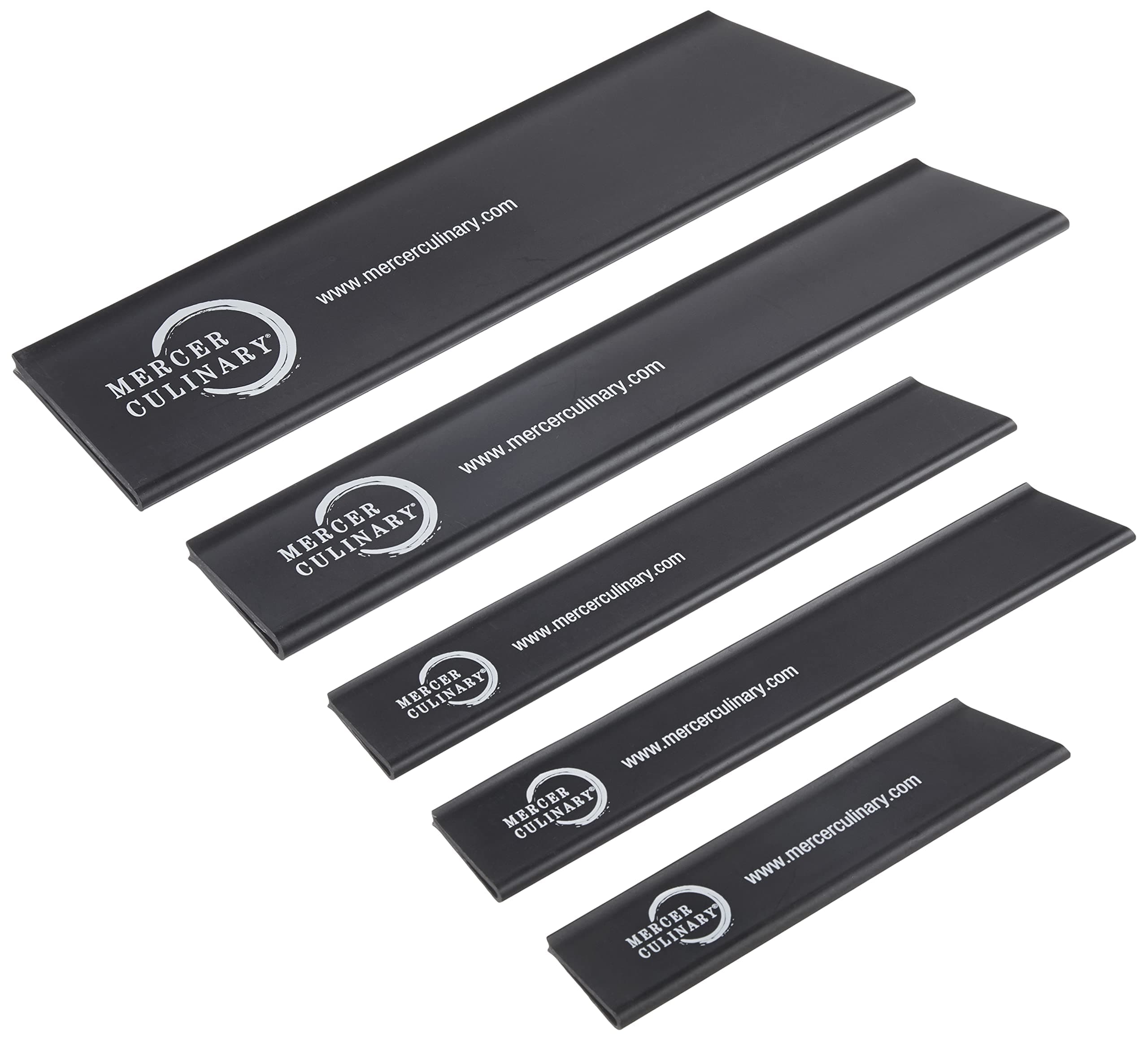 Mercer Culinary 5 Piece Knife Guard Set, Multiple Sizes, Black