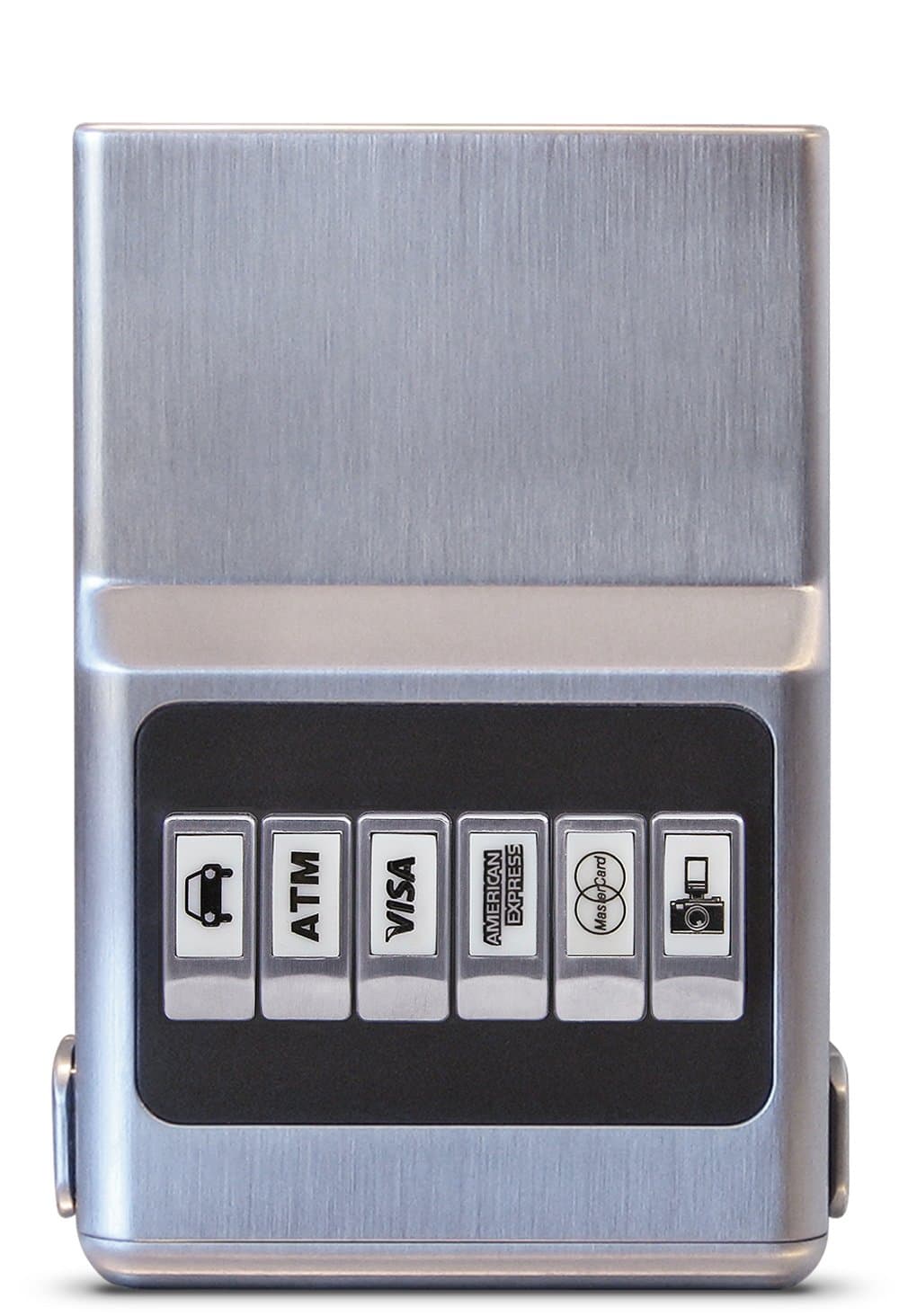 RFID Blocking ProTek Credit Card Holder, Front Pocket Organizer & Money Clip, Easy Push Button Use