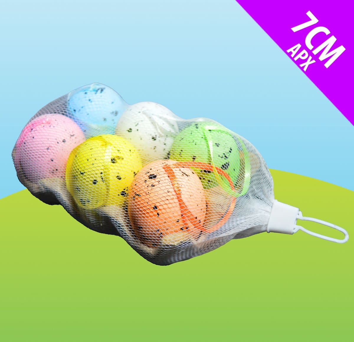 Jaymark Products 6 Speckled Easter Eggs In An Egg Box - Great For Easter Decorations, Hanging Easter Trees, Easter Ornaments