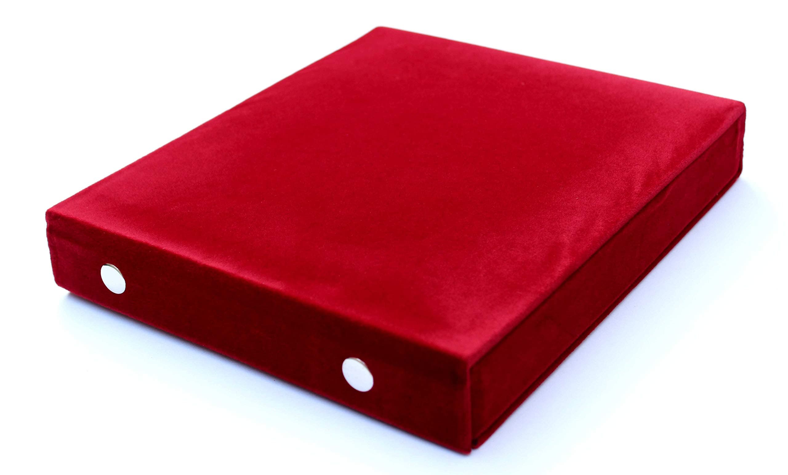 Girija™ Maroon Velvet Necklace Box 8x7 Jewellery Box