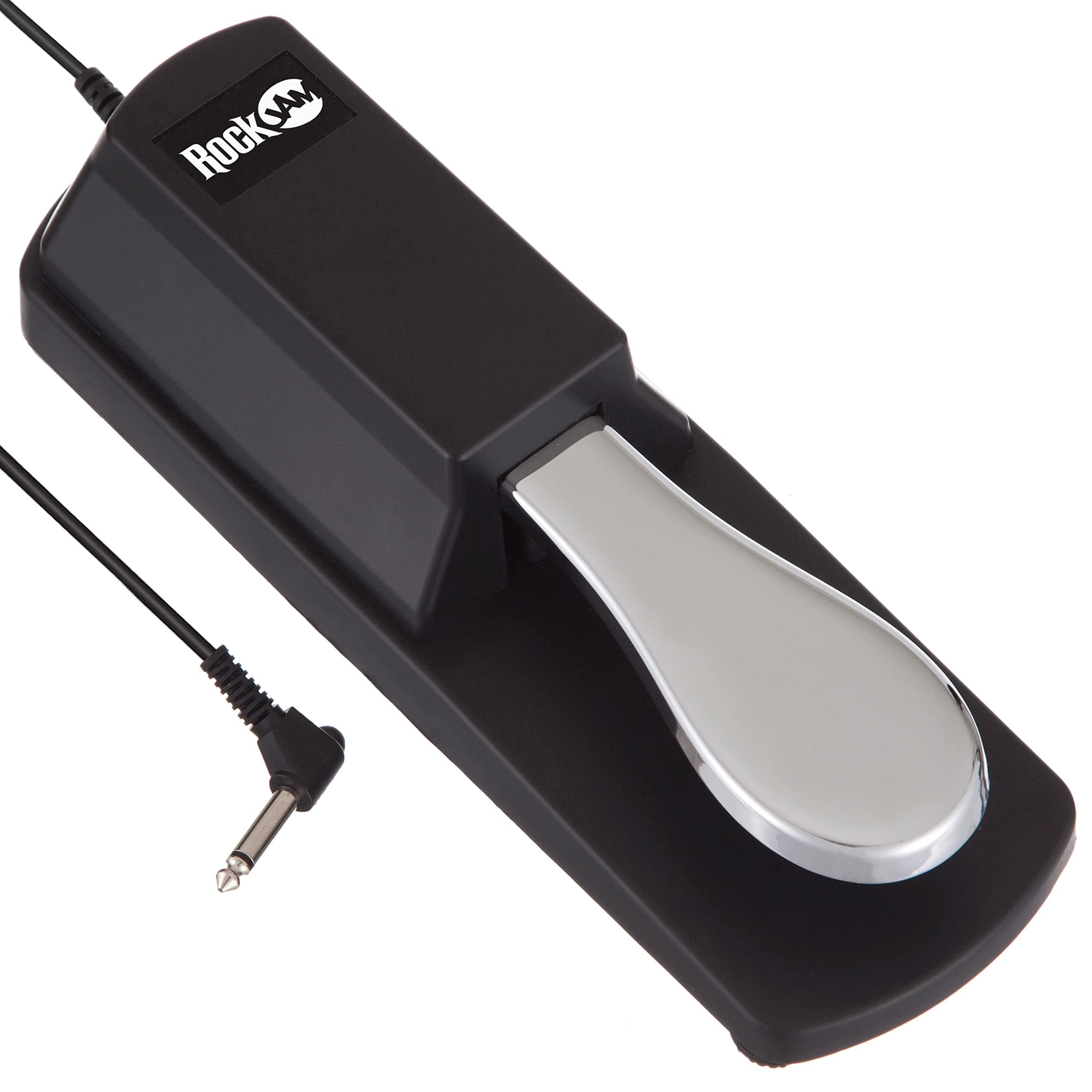 RockJAM RJSP01 Professional Sustain Pedal for Digital Pianos and Electronic Keyboards with Polarity Switch