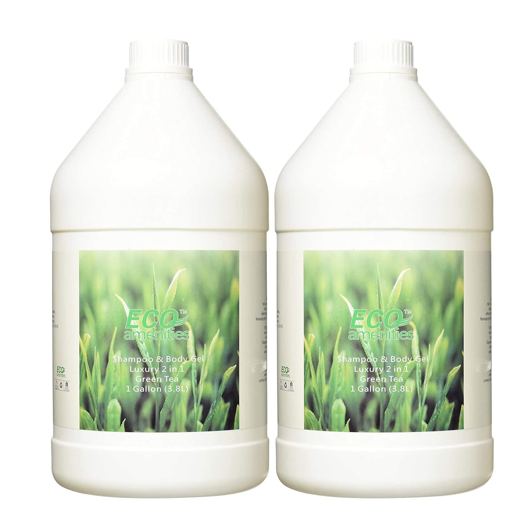 ECO amenities2 Bottles Nourishing Shampoo and Body Wash 2 in 1; Refill Hair and Body Care Bathroom Hotel Toiletries