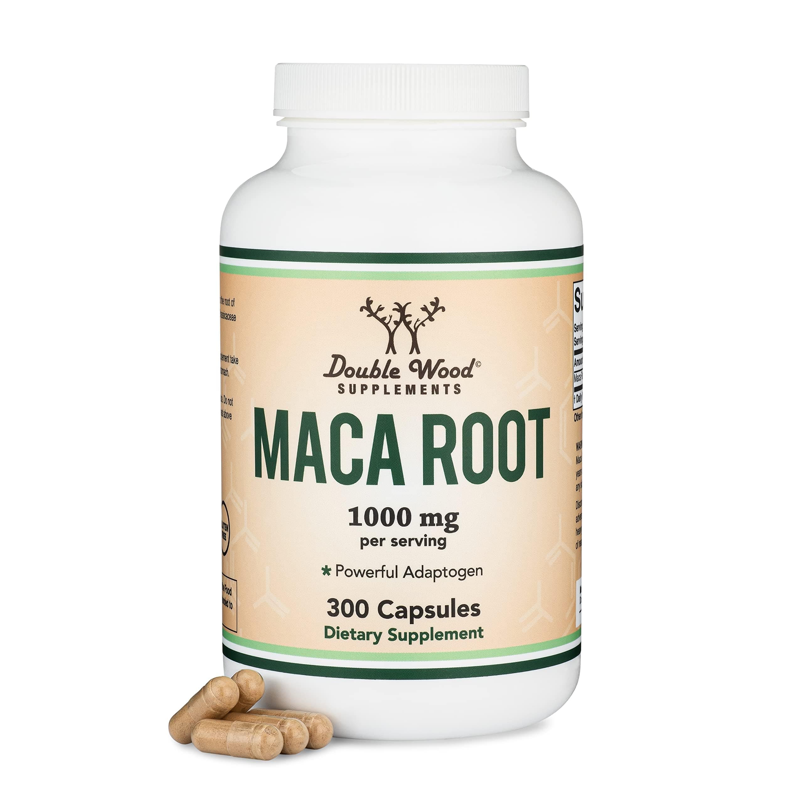 Maca Root Capsules (Black, Red, Yellow Maca Powder - 1,000mg per Serving) 300 Count