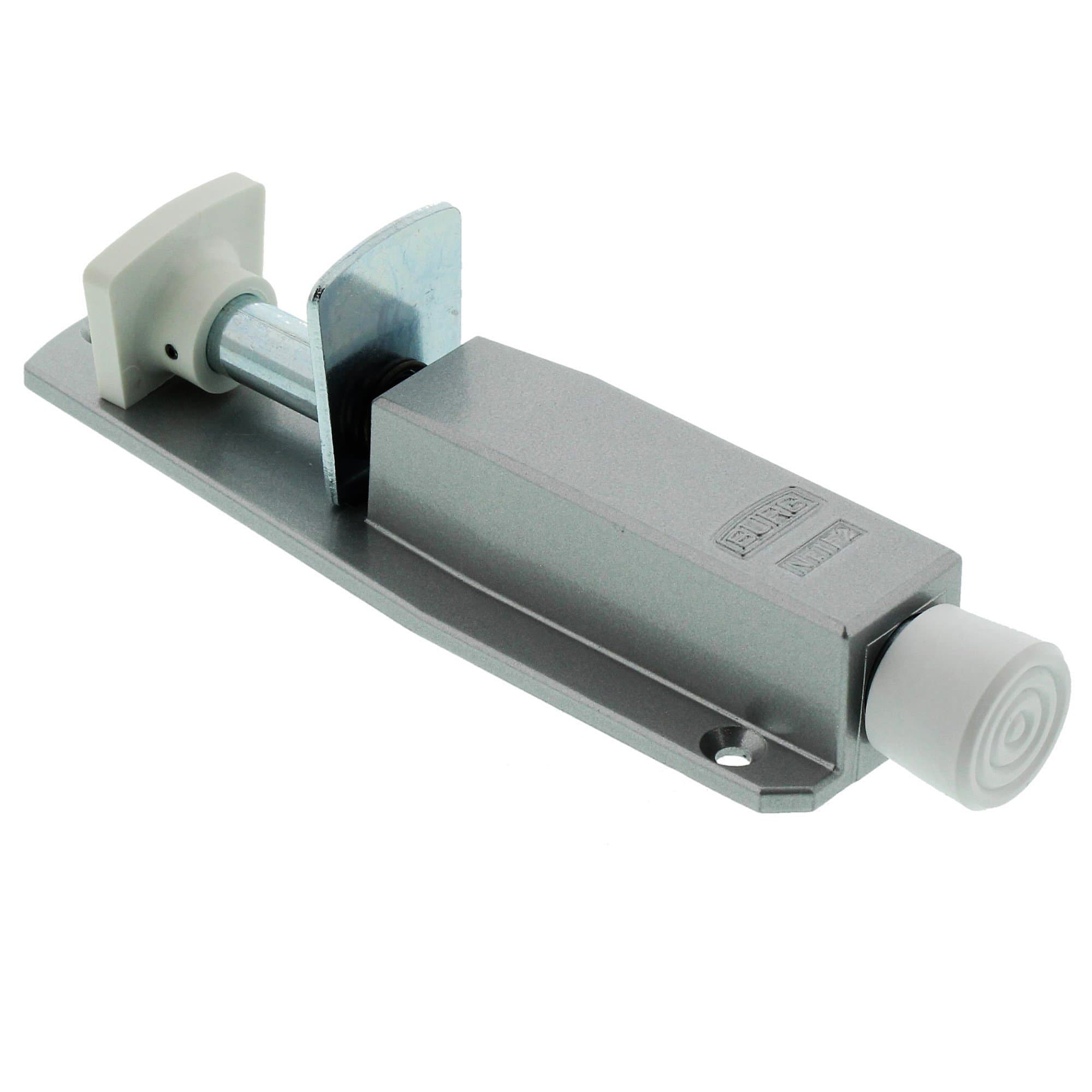 BURG-WÄCHTER Door Stopper, For Front Doors, with Screws, TF 2 SB, Silver, 14521 0