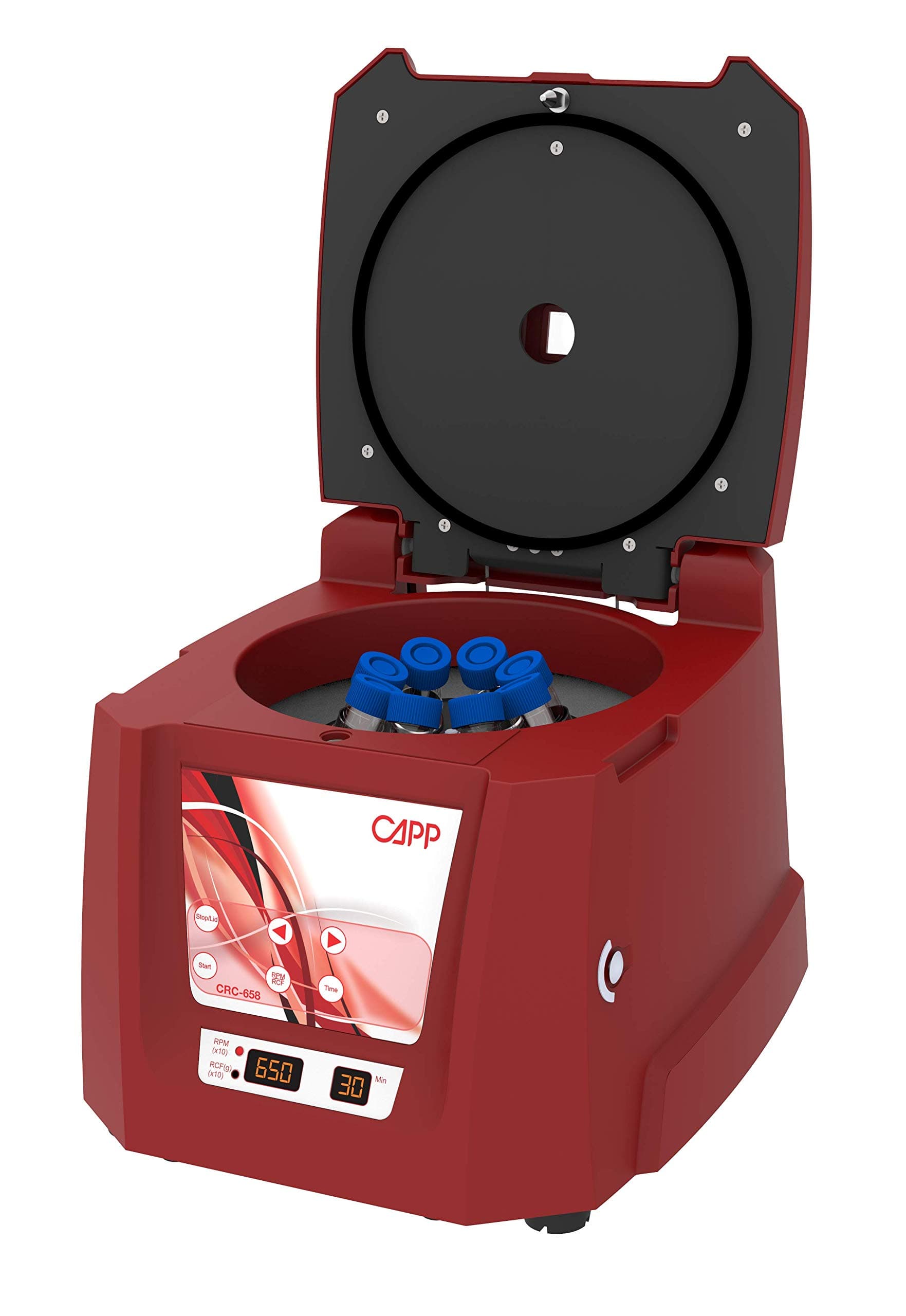 CappRondo CRC-656 Clinical Centrifuge, 6 Test Tubes x 15 mL, 6500 rpm, 3684 g