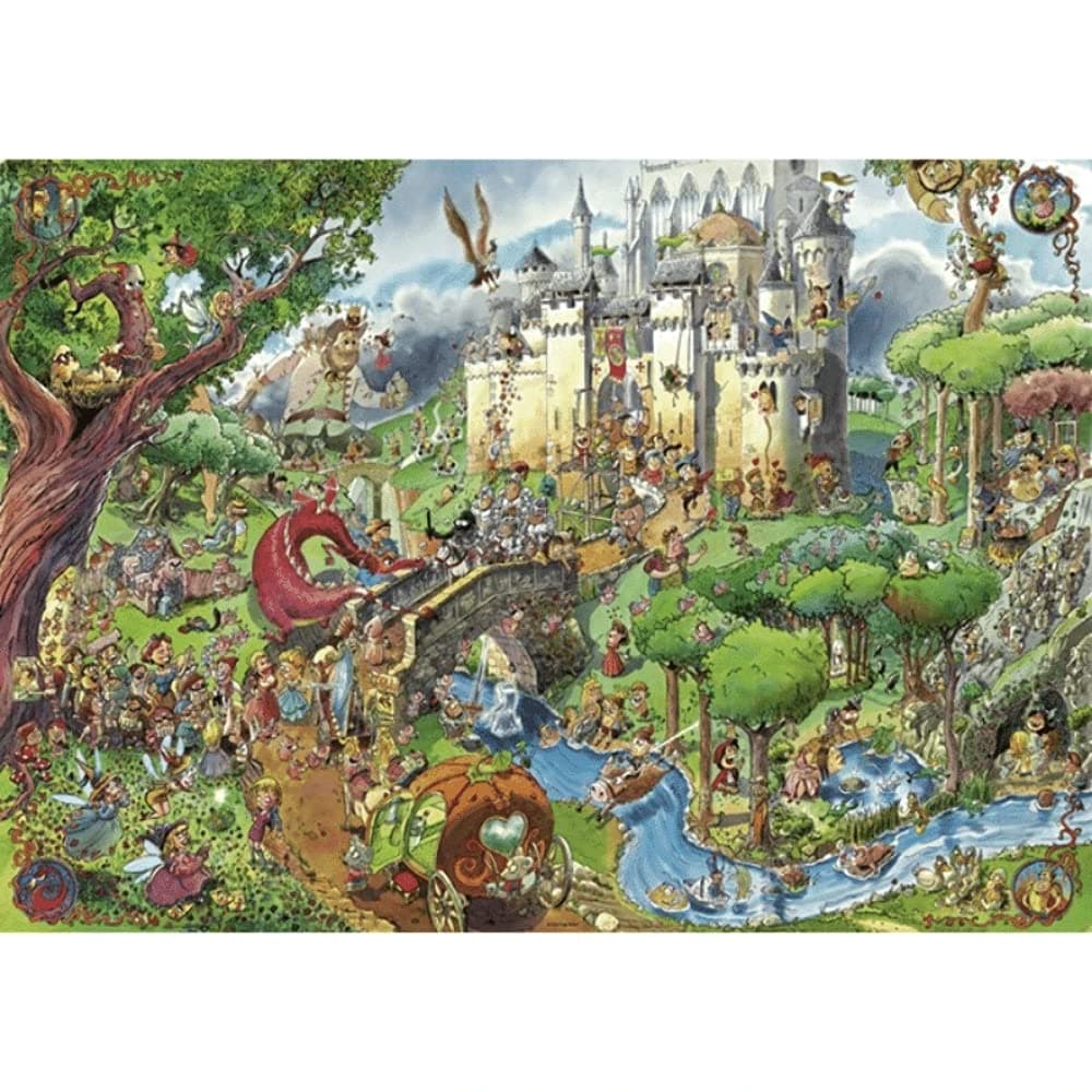 Heye Triangular Fairy Tales Prades Puzzles (1500-Piece),Multicoloured,Large