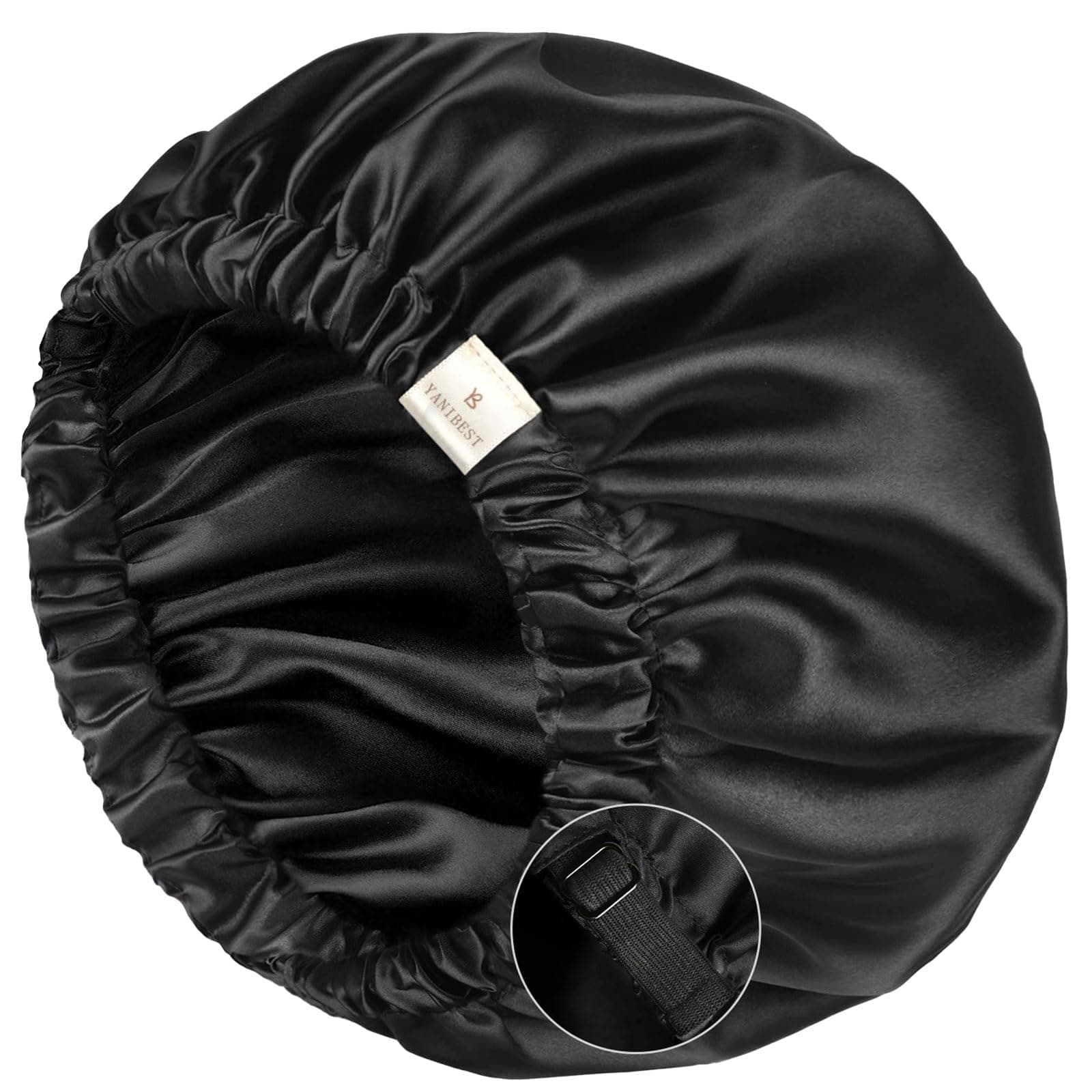 Silk Bonnet Satin Bonnet for Sleeping Women Men, Adjustable Double Layer Hair Bonnet for Curly Braids Reduce Frizz