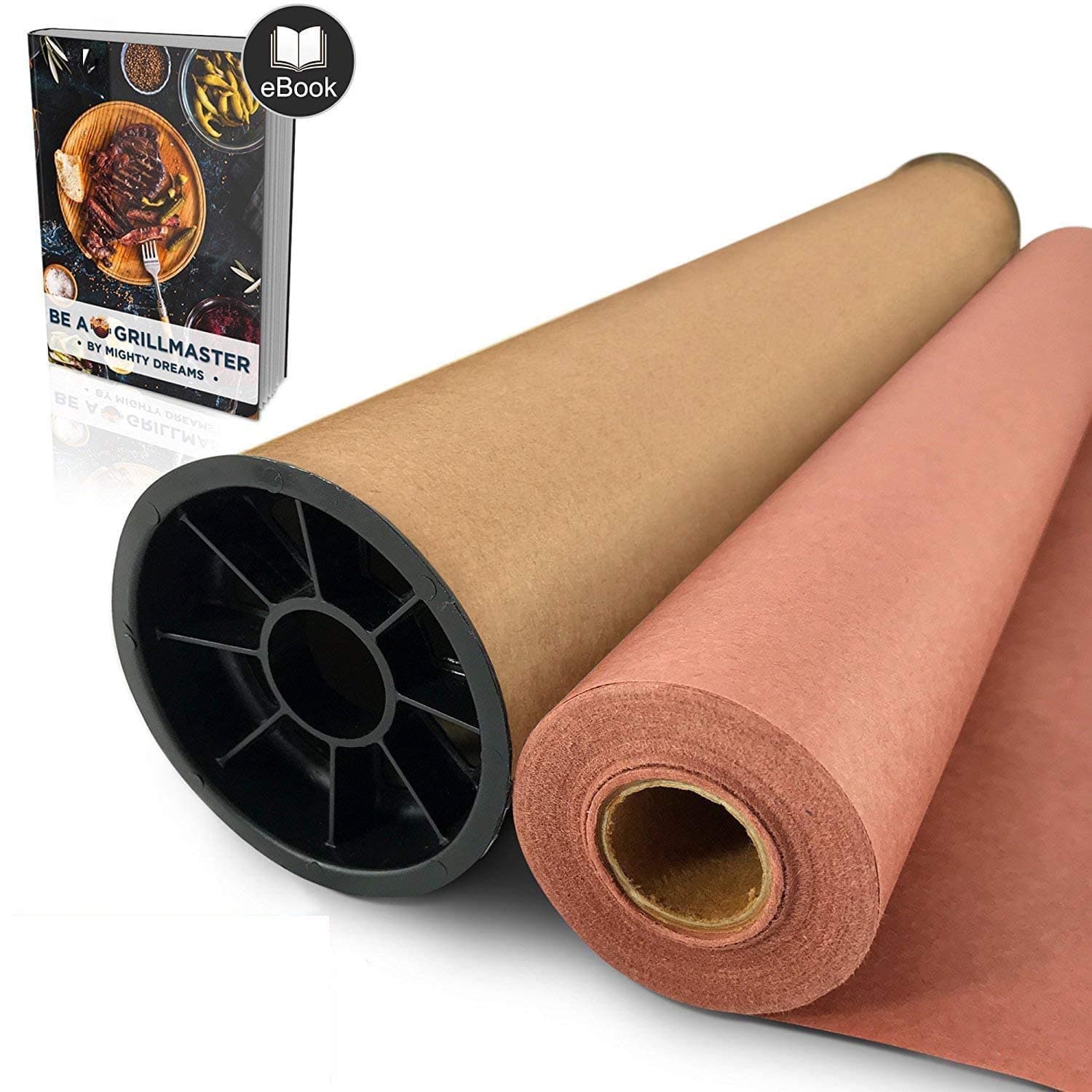 Pink/Peach Butcher Paper Roll 18" x 150' - Unwaxed BBQ Meat Smoking & Wrapping Paper