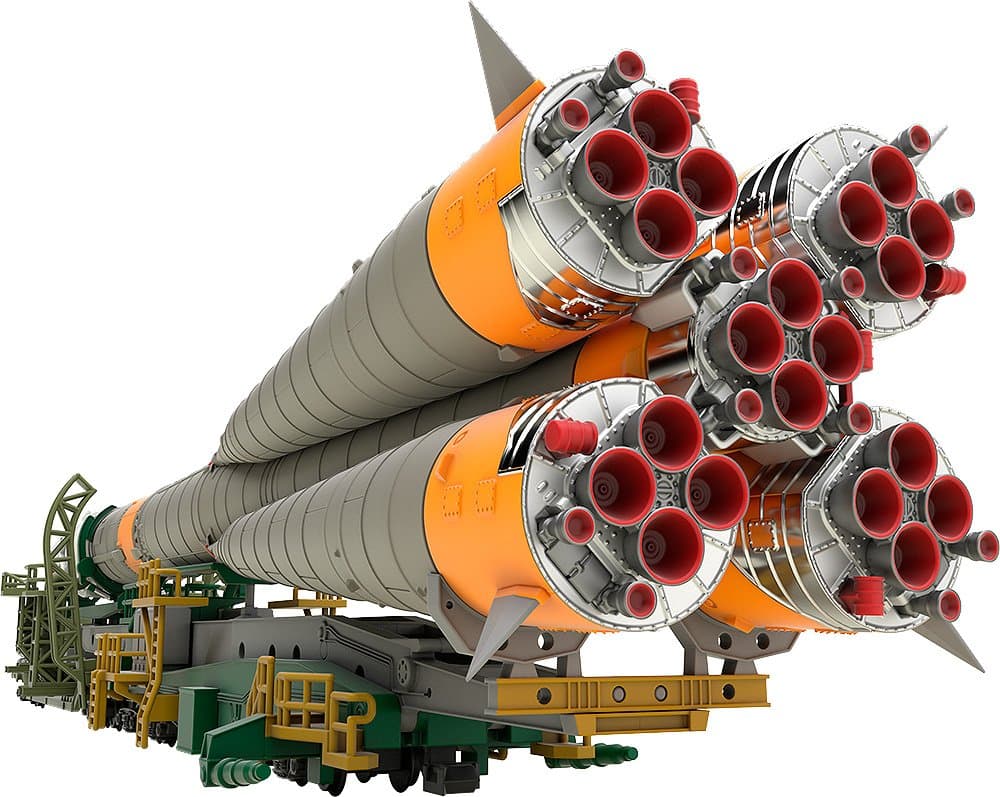 Good Smile Soyuz Rocket & Transport Train 1: 150 Scale Plastic Model Kit