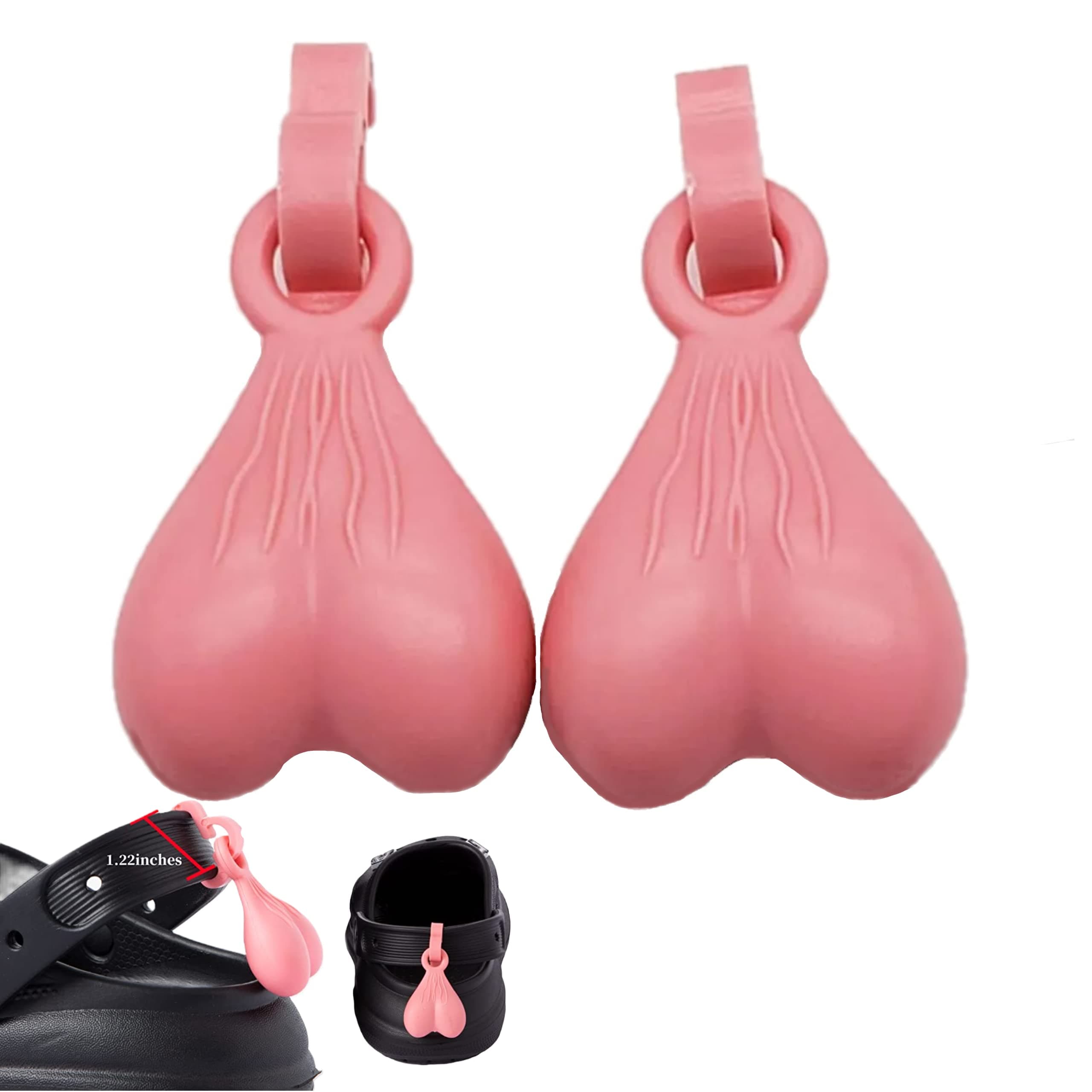 Nuts & Ballsack Shoe Charms for Crocs - Accessories for Croc Shoes
