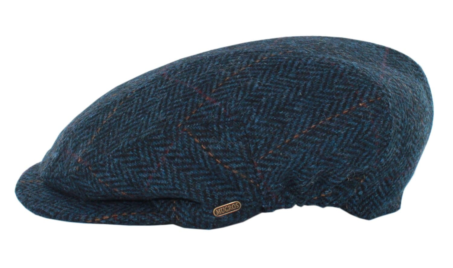 Mucros Weavers Kerry Cap, Irish Hat for Men, Herringbone Wool
