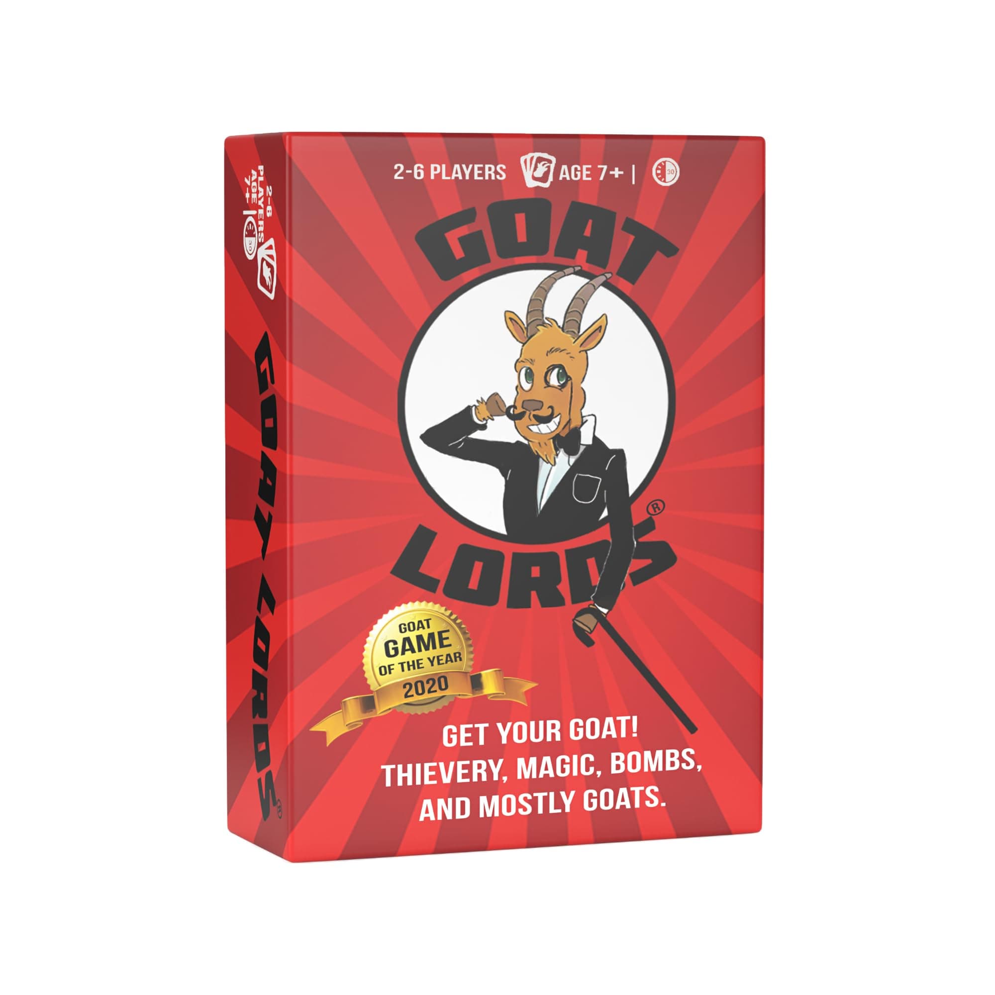 Gatwick Games Goat Lords, Hilarious, Addictive and Competitive Card Game with Goats, Best Card Games for Families, Adults, Teens, and Kids, Makes for Great Stocking Stuffers, 2-6 Players